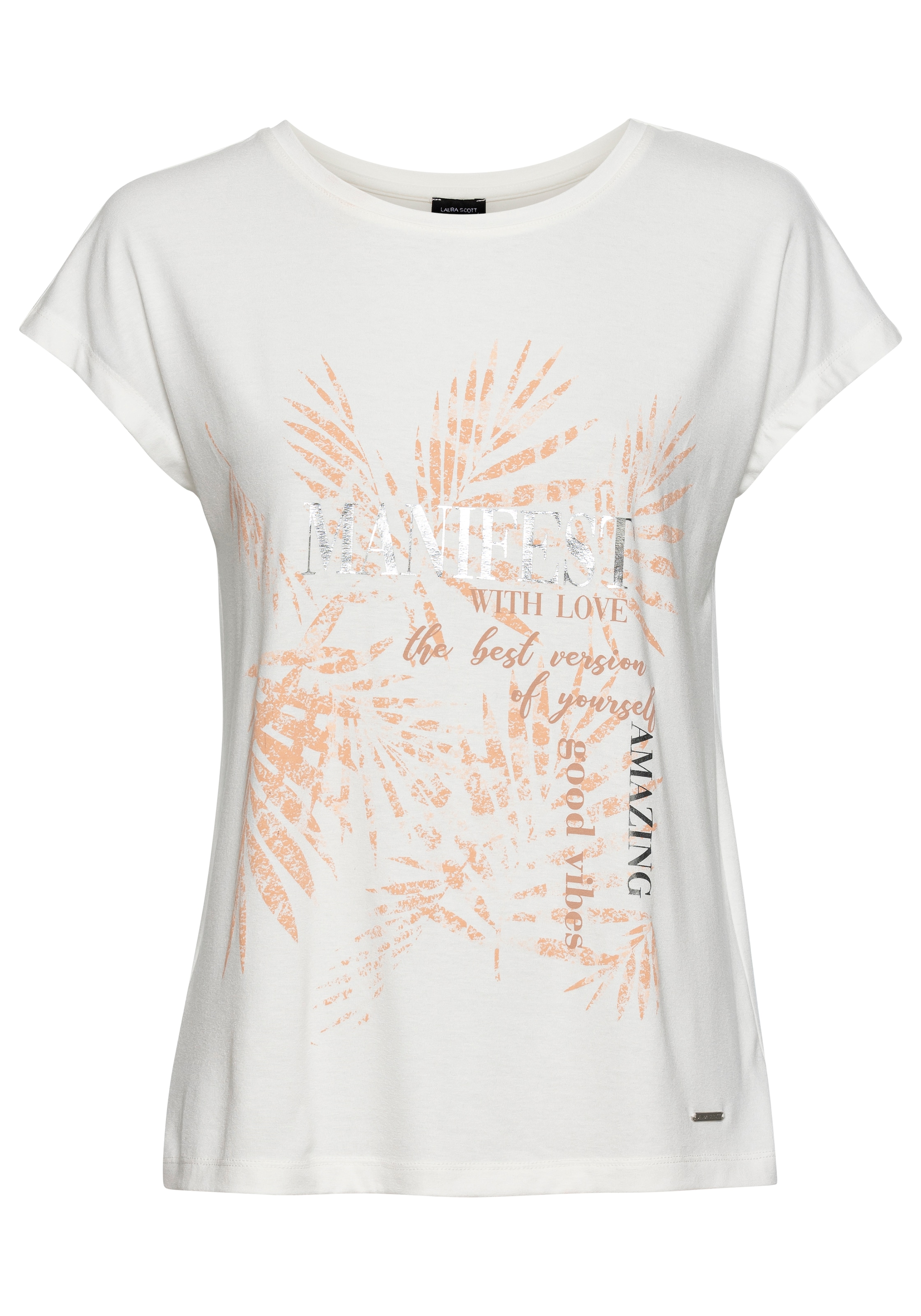 Laura Scott T-Shirt, mit modernem Frontprint - NEUE KOLLEKTION