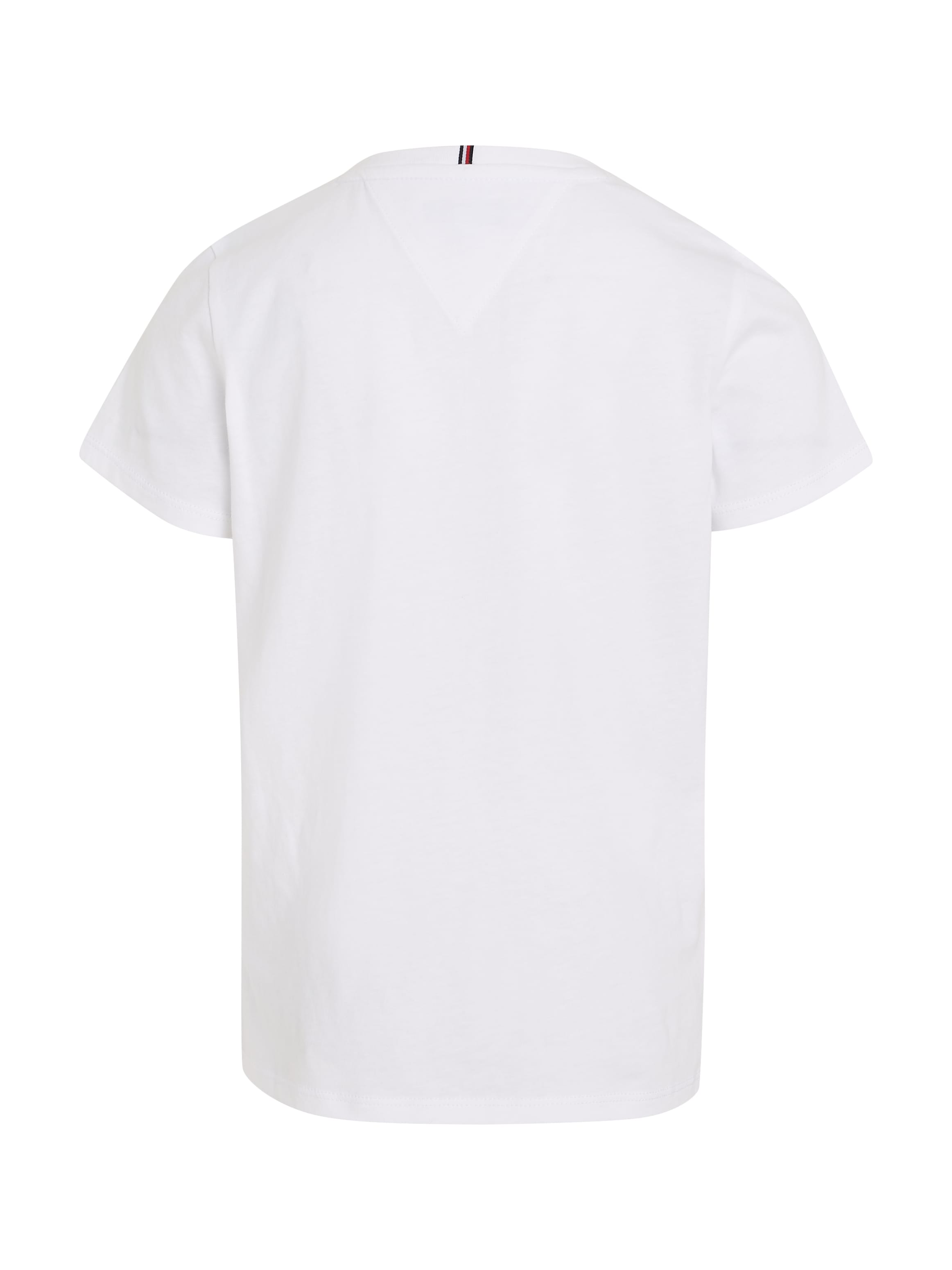 Tommy Hilfiger T-Shirt »MONOTYPE FLOCK«, Kinder bis 16 Jahre mit Logostickerei