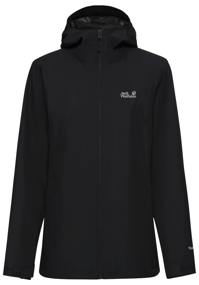 Jack Wolfskin Regenjacke »OUTROVERT 2L JKT W« mit Kapuze wasserdicht, atmungsaktiv, Übergangsjacke