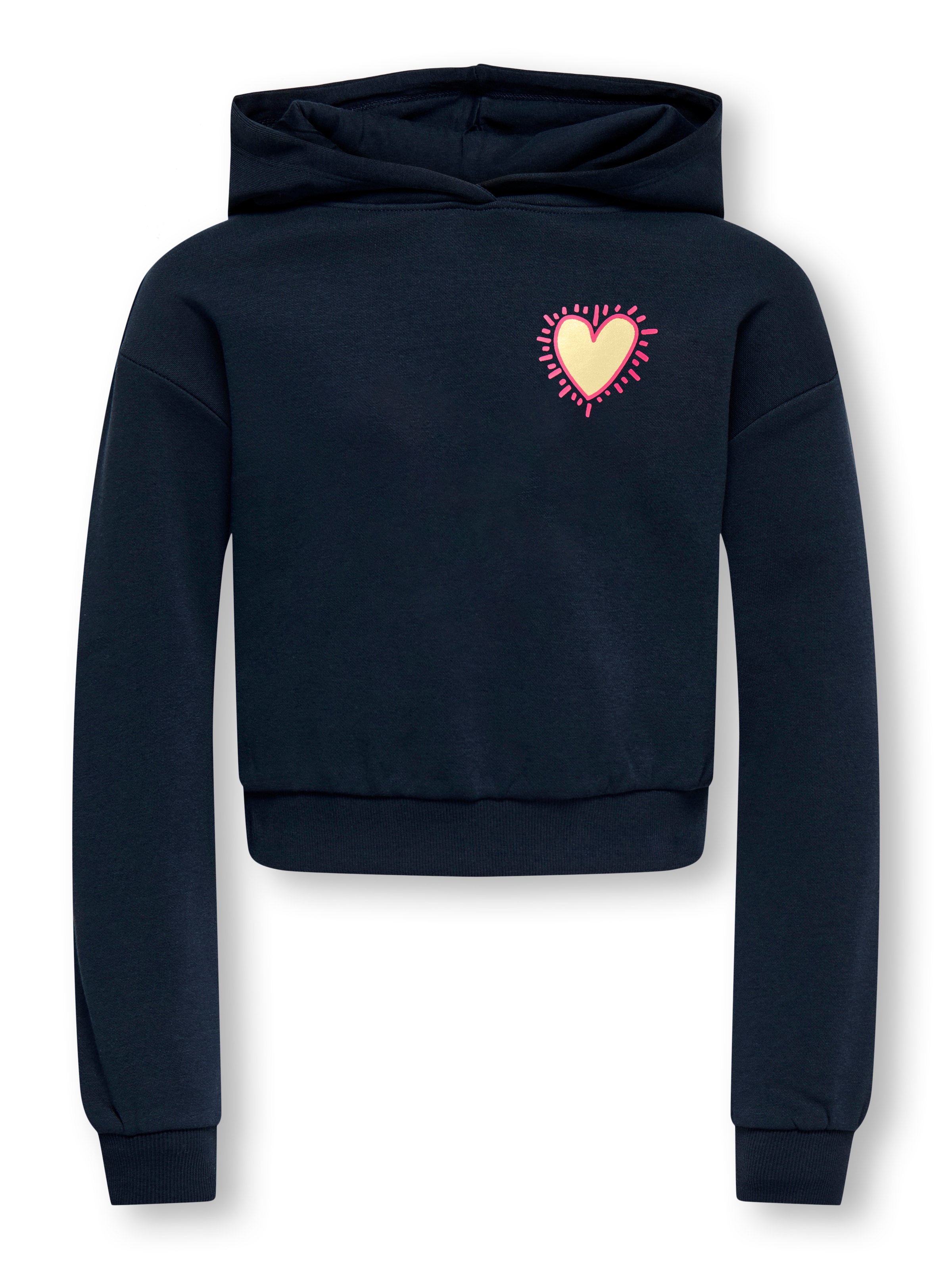 KIDS ONLY Sweat à capuche »KOGCOOPER LIFE LOV E LS HOOD FR SWT«, mit unterschiedlichen Motiven, je nach Bodyfarbe
