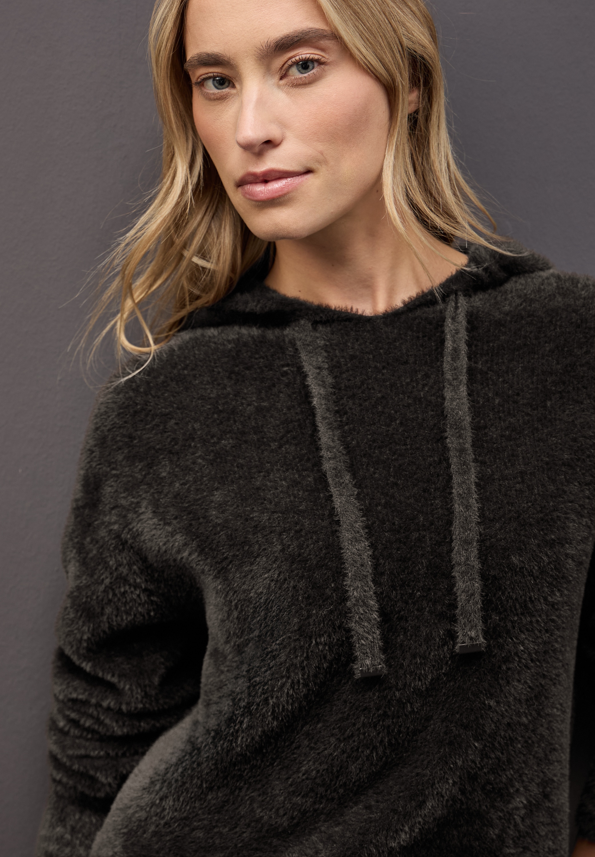 STREET ONE Pull à capuche aus softer Federgarn-Qualität