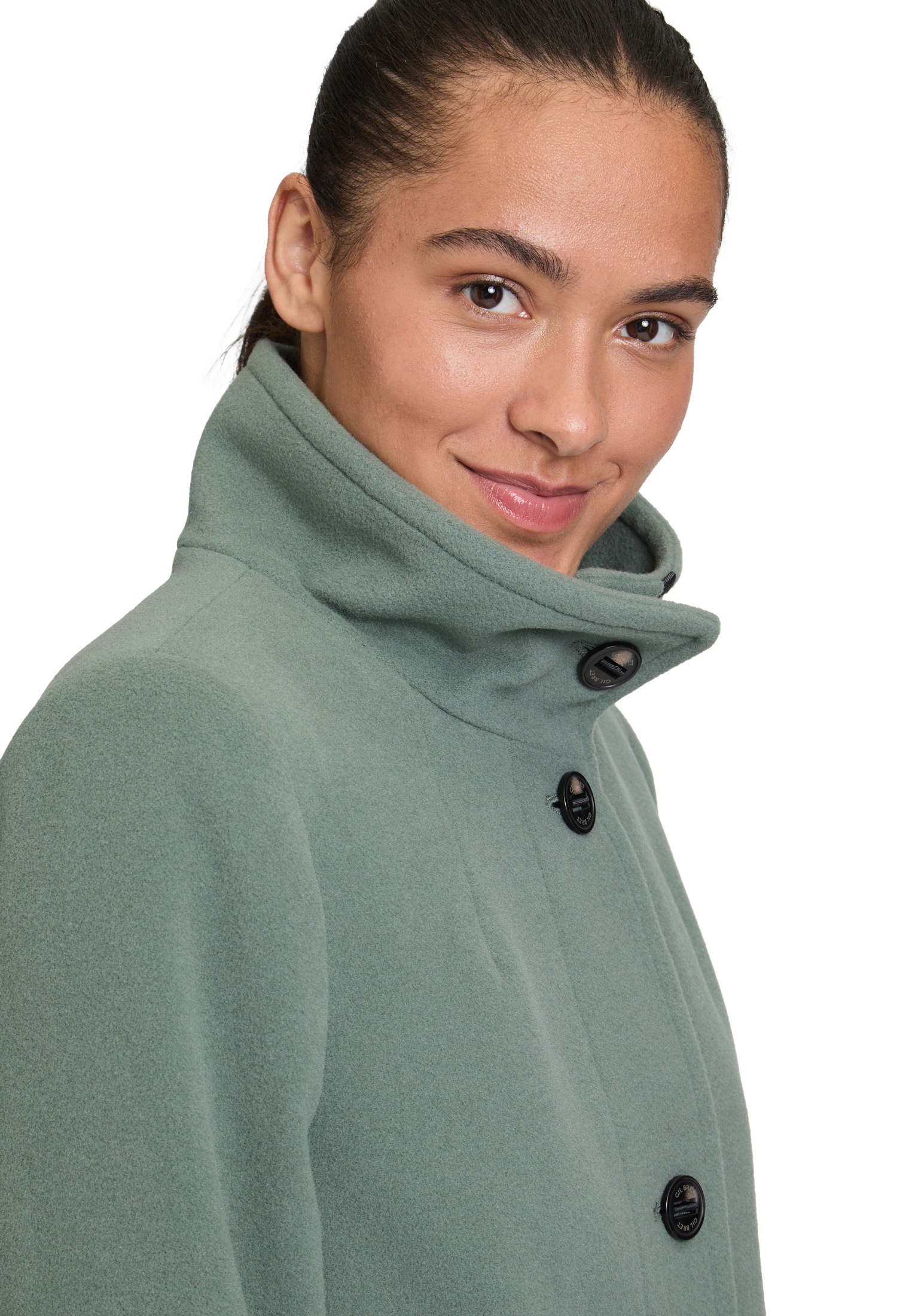 Gil Bret Veste en laine ohne Kapuze mit Taschen