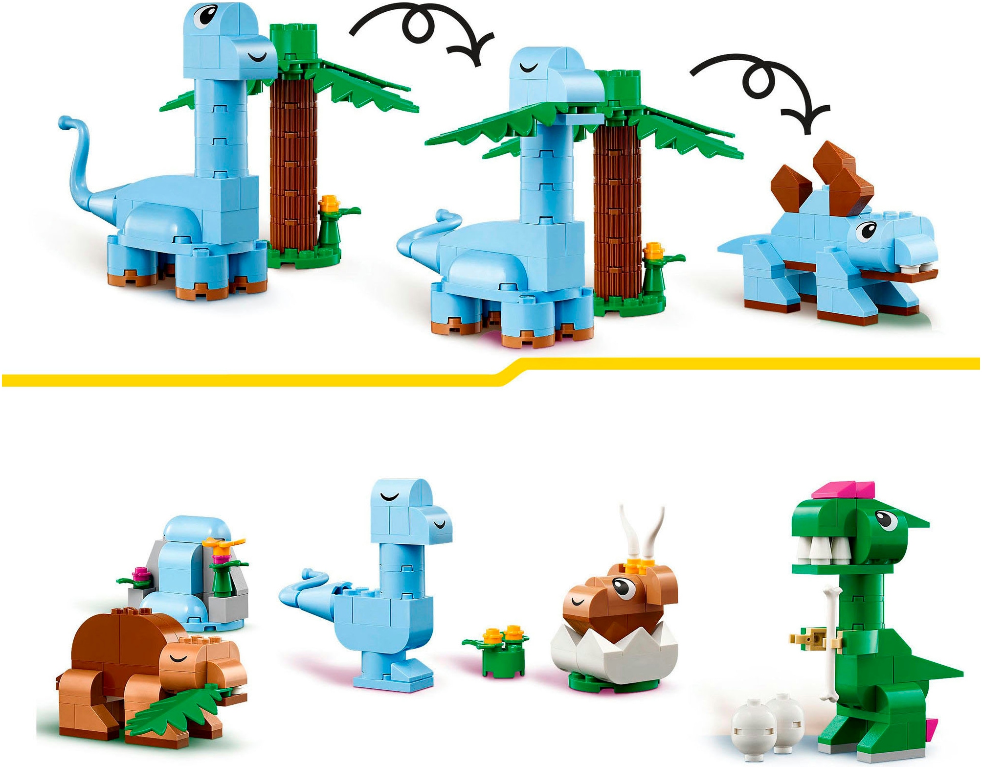 LEGO® Pions de construction »Kreative Dinosaurier (11041), LEGO Classic« Made in Europe