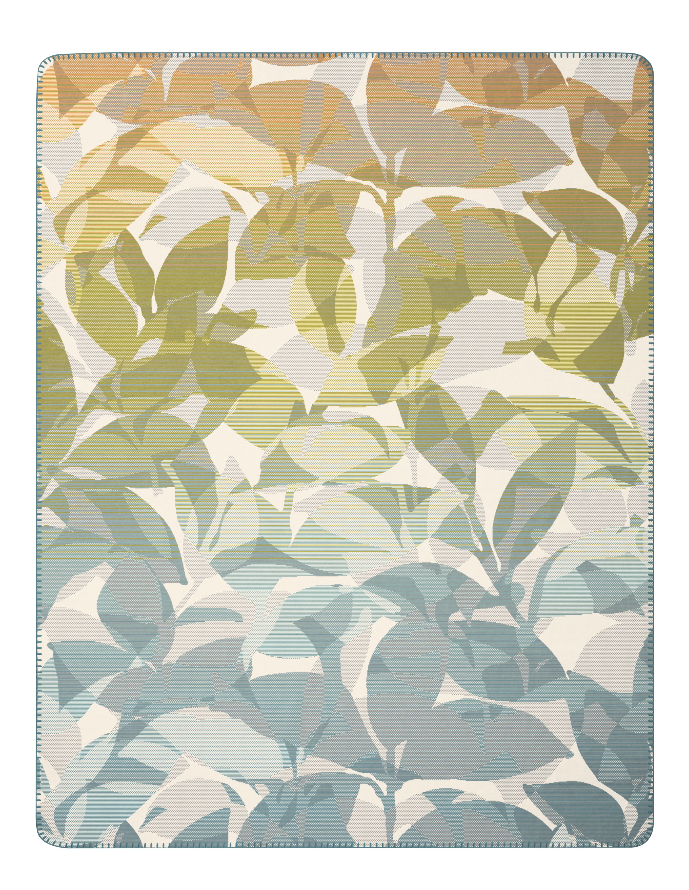 Image of Biederlack Wohndecke "Wohndecke Horizon Flora" florales Design mit Zierstich