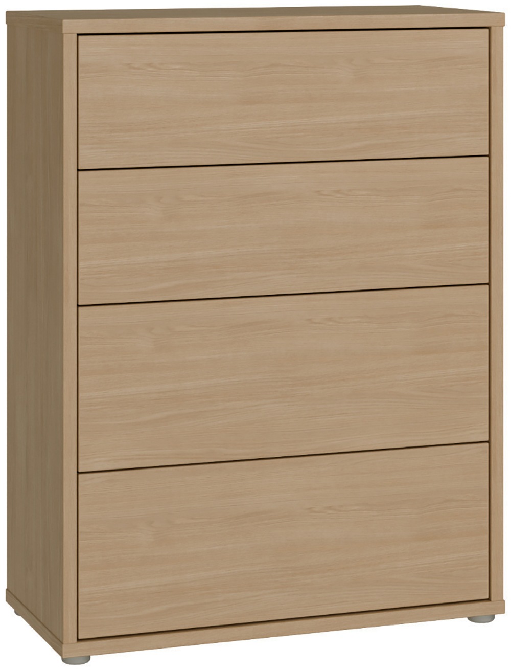Image of FORTE Kommode "Alice Springs, Kommode 4 Schubkästen B/H/T 74,5/99,1/34,9 cm" Schubkästen mit Vollauszug, Grifflos, Push to open