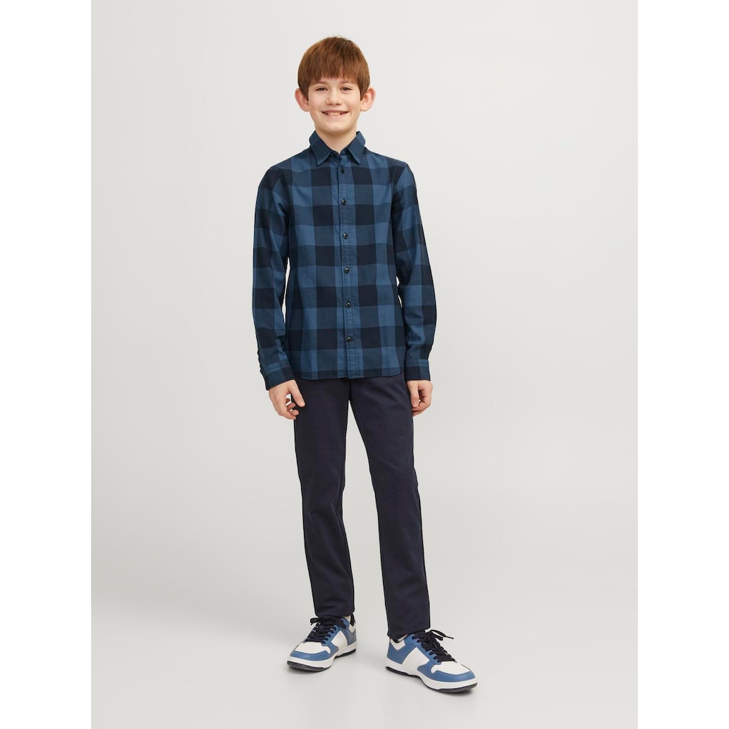 Jack & Jones Junior Karohemd »JJEGINGHAM TWILL SHIRT L/S NOOS JNR«