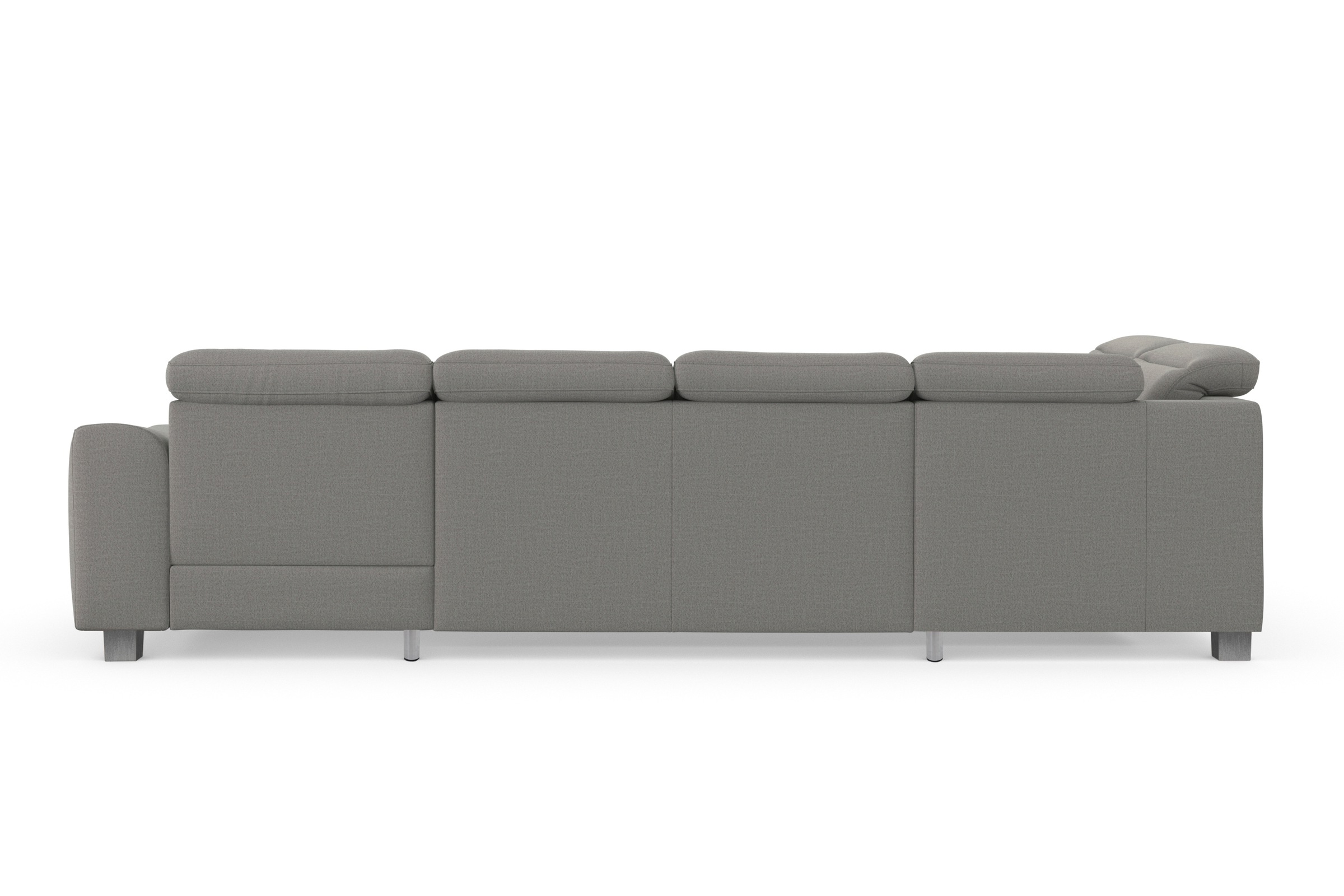 sit&more Wohnlandschaft »Dundee U-Form«, mit Federkern und Edelstahlfüssen, wahlweise mit Kopfteilverstellung