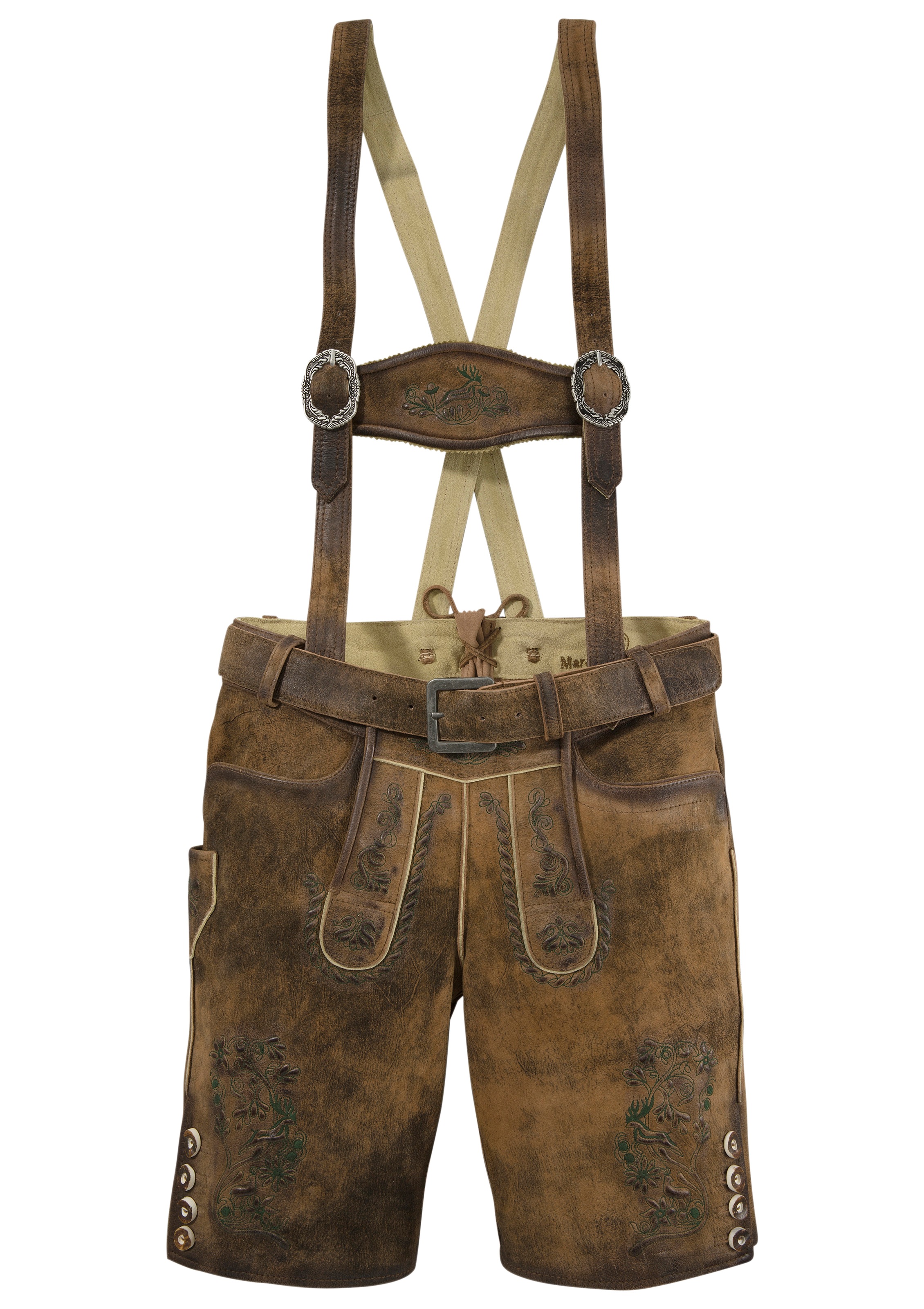 Image of MarJo Trachtenlederhose, Herren, mit Gürtel und abnehmbaren Trägersystem bei Ackermann Versand Schweiz