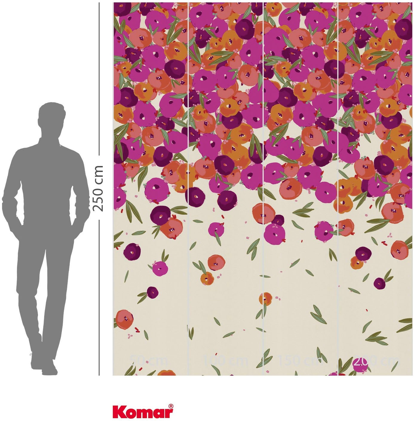 Komar Fototapete »Vlies Fototapete - Tagada Fusion - Grösse 200 x 250 cm« Motiv | bedruckt glatt