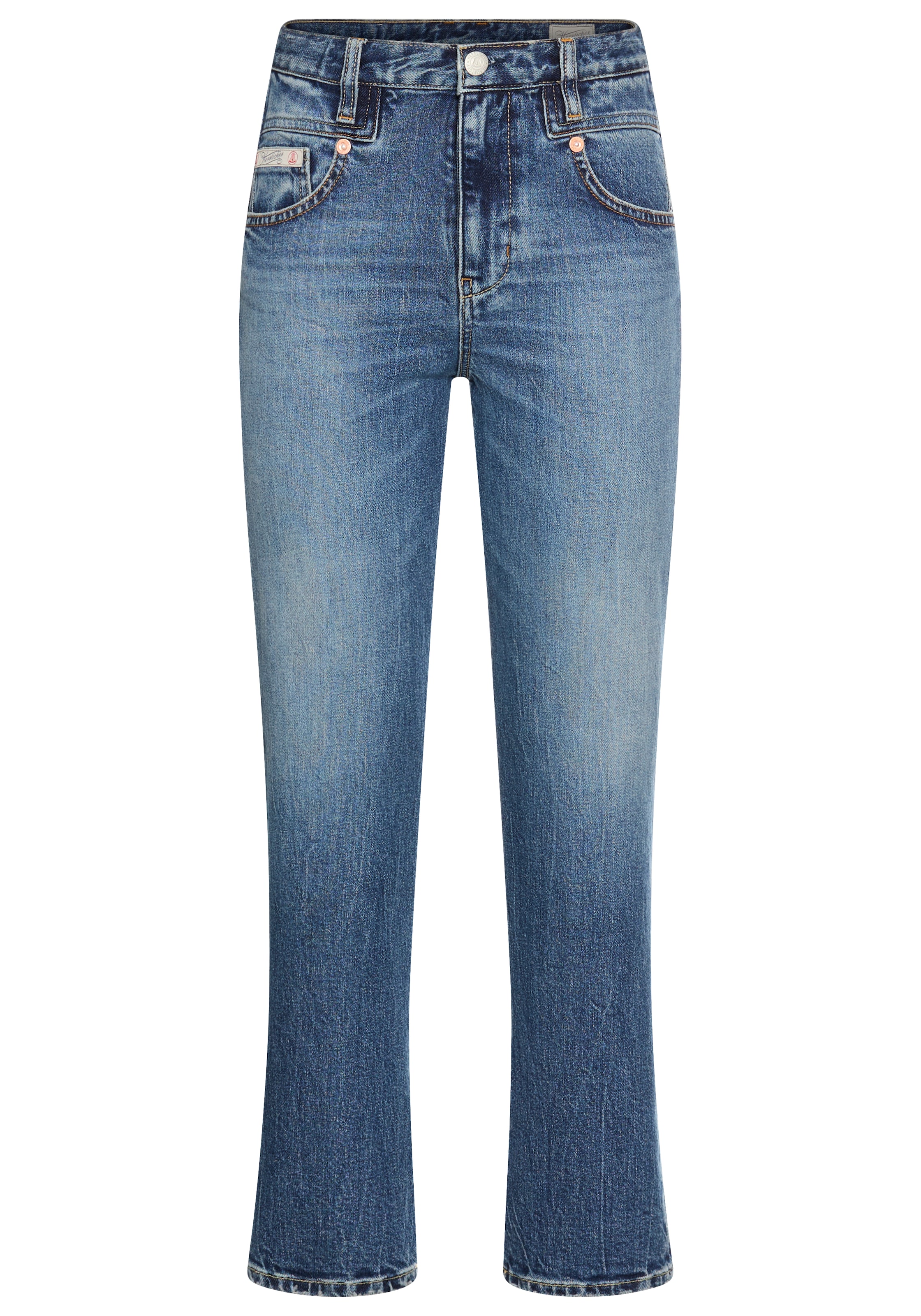 Herrlicher 5-Pocket-Jeans »Breezy Cropped Denim« Straight Fit