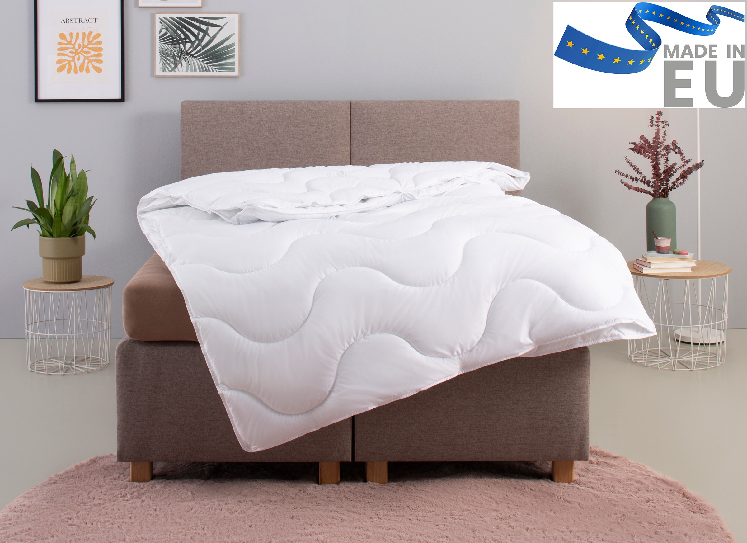 Image of GOODproduct Microfaserbettdecke "Mailo Bettdecke aus 100% Polyester 135x200 cm, 155x220 cm" 4-Jahreszeiten Füllung Polyester 1 Stk. tlg. Sommer, Winter, Decke, kuschelweicher Microfaser-Feinbatist Bezug