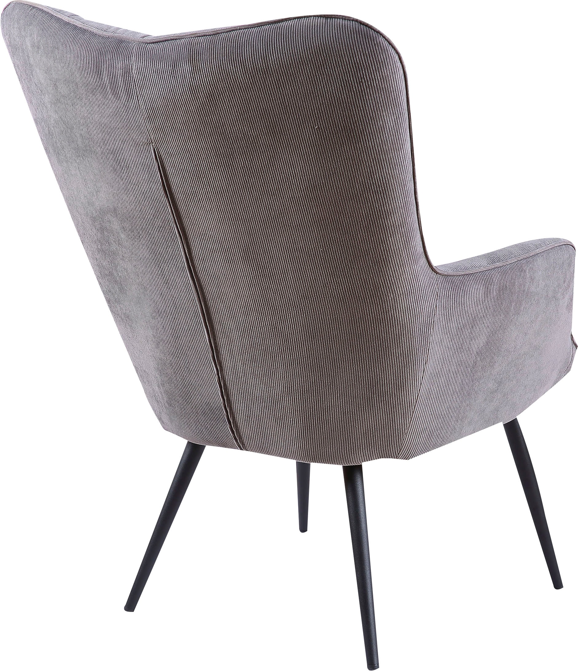 byLIVING Sessel »Uta« 1 Stk. tlg. wahlweise mit oder ohne Hocker, in Cord, Samt oder Webstoff