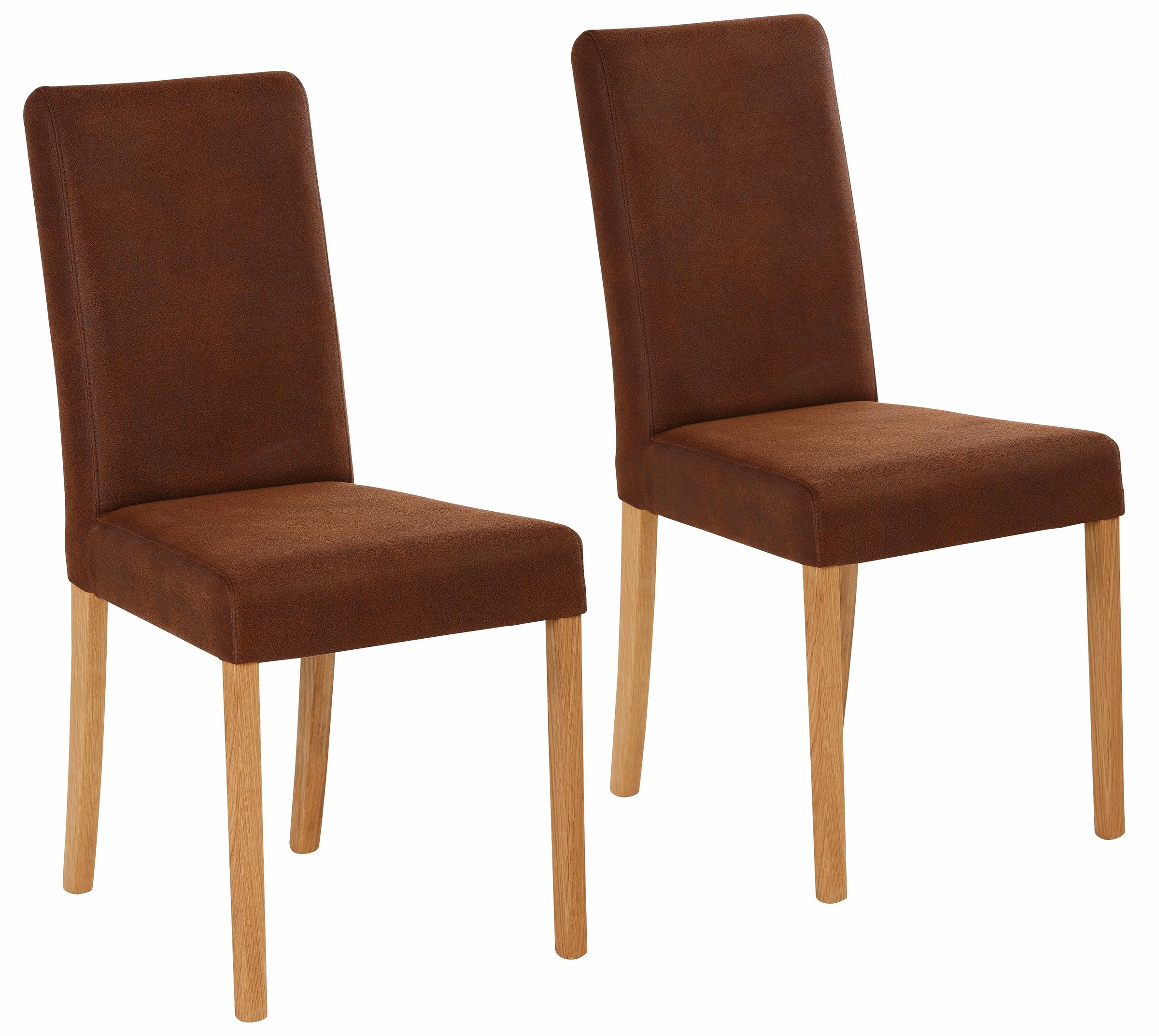 Image of Home affaire 4-Fussstuhl »Bologna«, (Set), 4 St., Luxus-Microfaser, Gestell aus Massivholz bei Ackermann Versand Schweiz