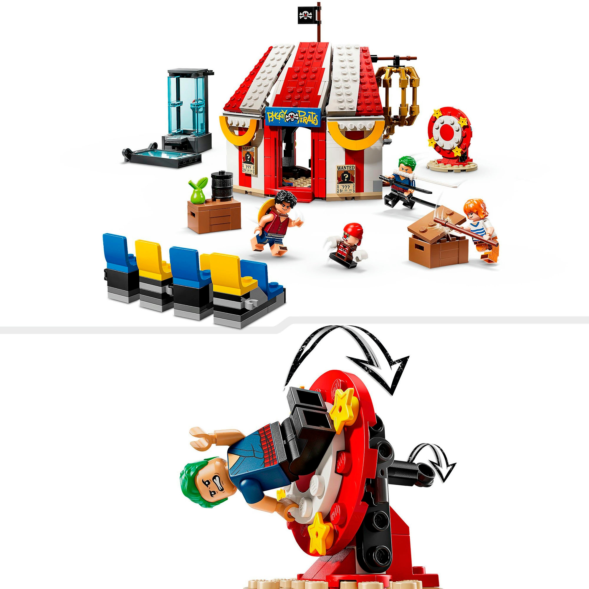 LEGO® Konstruktionsspielsteine »Zirkuszelt von Buggy dem Clown (75637), LEGO One Piece« Made in Europe