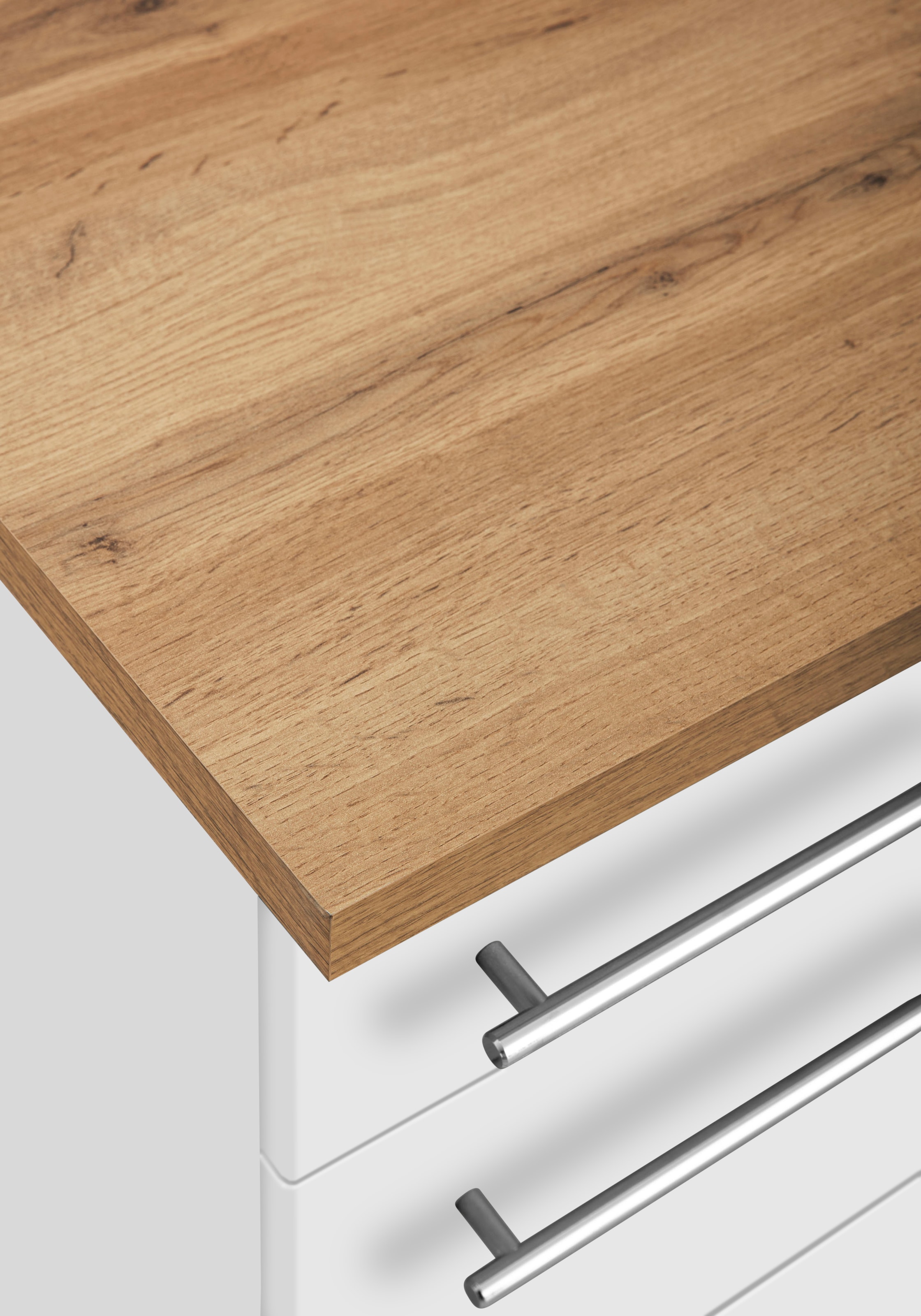KOCHSTATION Kitchenette »KS-Samos« largeur 160 cm, au choix avec appareils électriques et plaque vitrocéramique