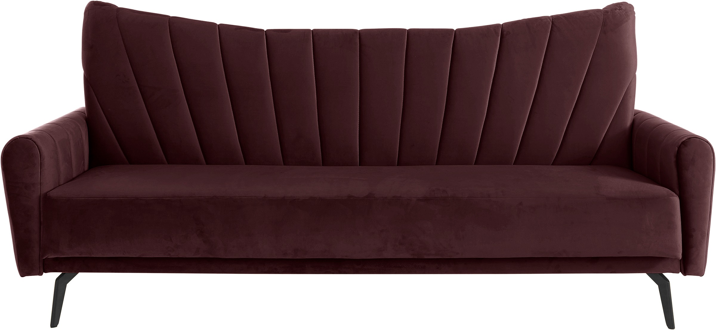 Image of Leonique Schlafsofa »Chiara«, mit feiner Steppung mit Schlaffunktion durch Klappbarkeit, in vielen Bezugsqualitäten und Farben bei Ackermann Versand Schweiz