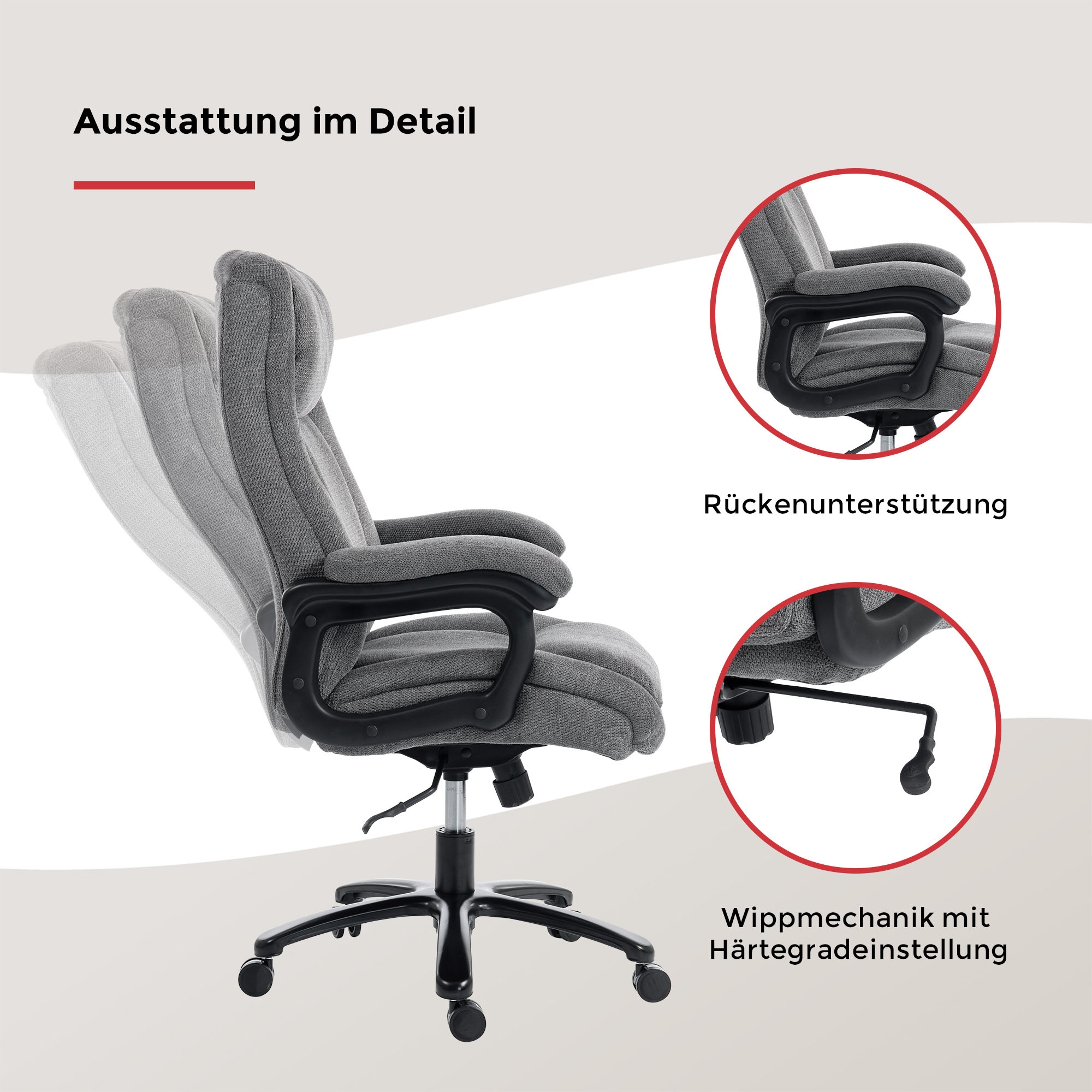 Duo Collection Fauteuil de direction »Ivo 200 kg« () 1 cuissupporte jusqu'à 200 kg, particulièrement robuste