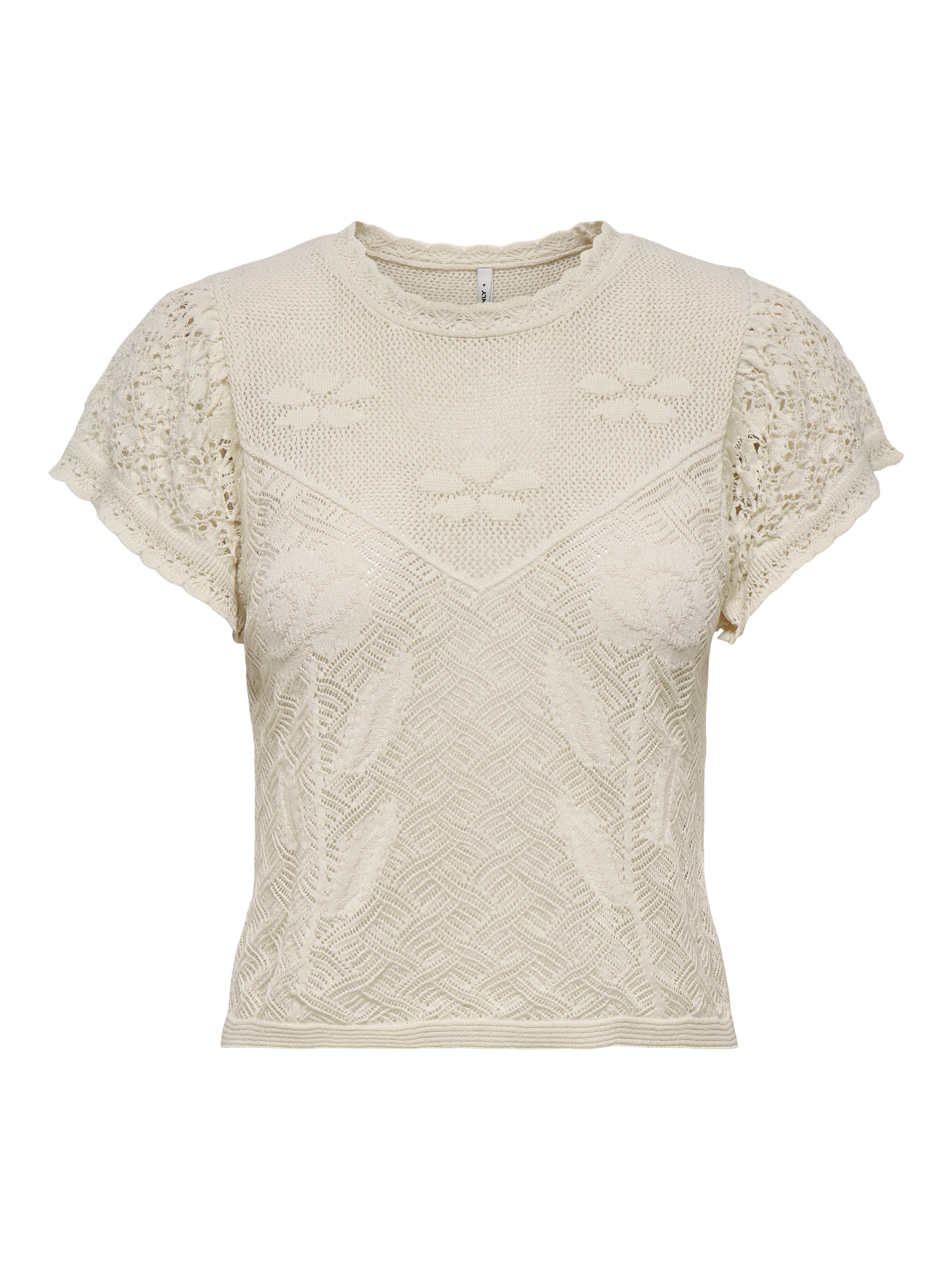 ONLY Kurzarmpullover »ONLESTRALLA S/S SHORT STRUCTOP KNT NOOS«