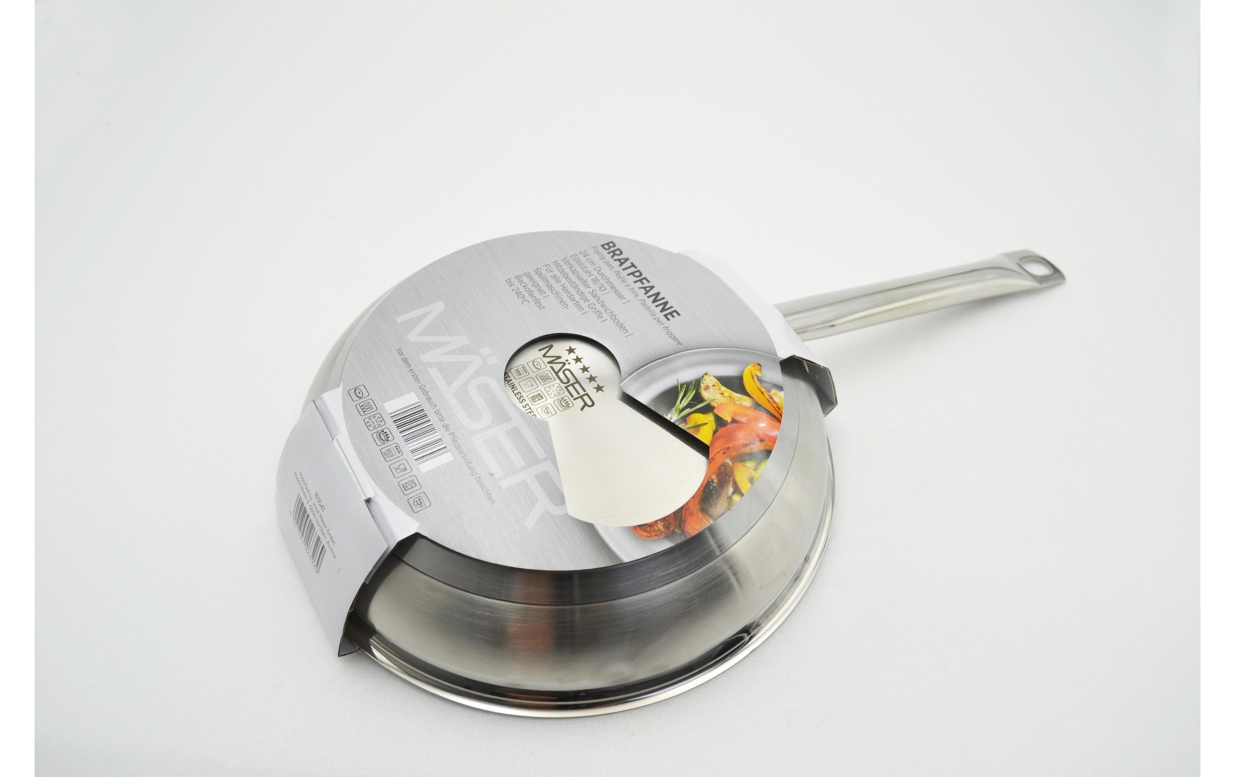 MÄSER Poêle à frire »Mäser Bratpfanne PROFESSIONAL I« Cromargan® Edelstahl Rostfrei 18/10 1 pièces tlg.