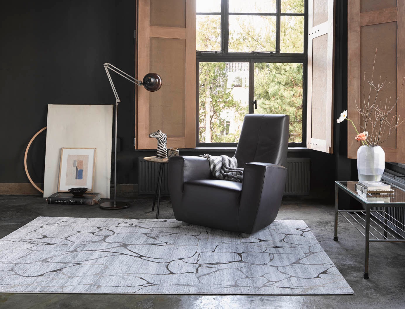 Wecon home Teppich »Solo Fields«, rechteckig, 10 mm Höhe, Kurzflor, Wohnzimmer