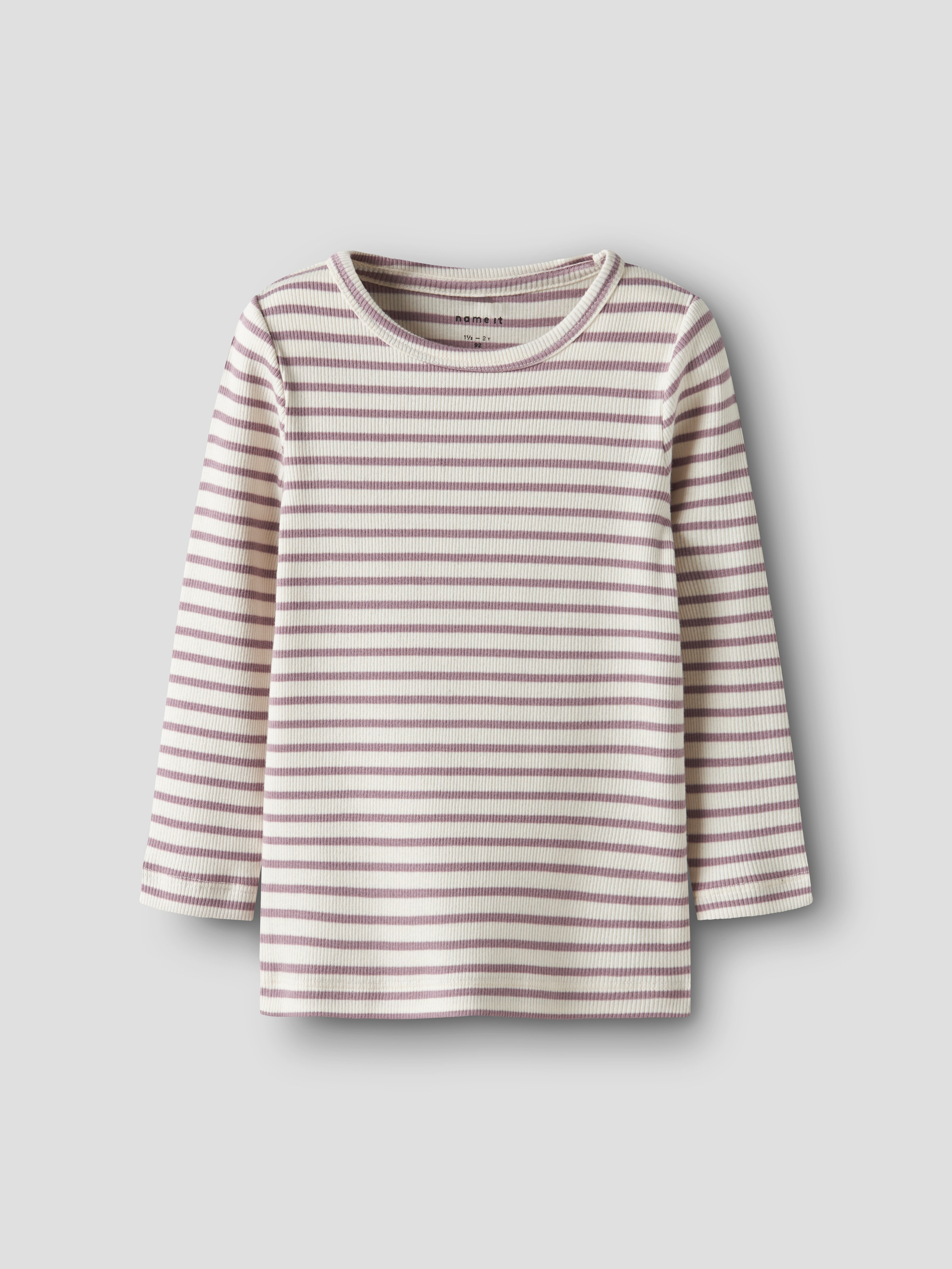Name It Langarmshirt »NMNBANI LS XSL TOP NOOS« Ringel-Look in toller Rippen-Qualität