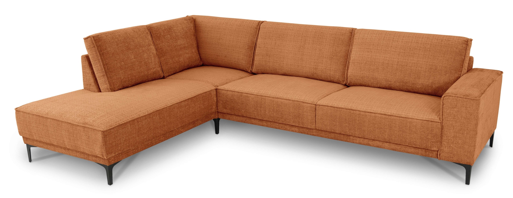 GOODproduct Ecksofa »OLAND Chenille L-Form, B: 289 cm, Skandi-Design« Struktur, Flachgewebe, Luxus-Microfaser, Boucle