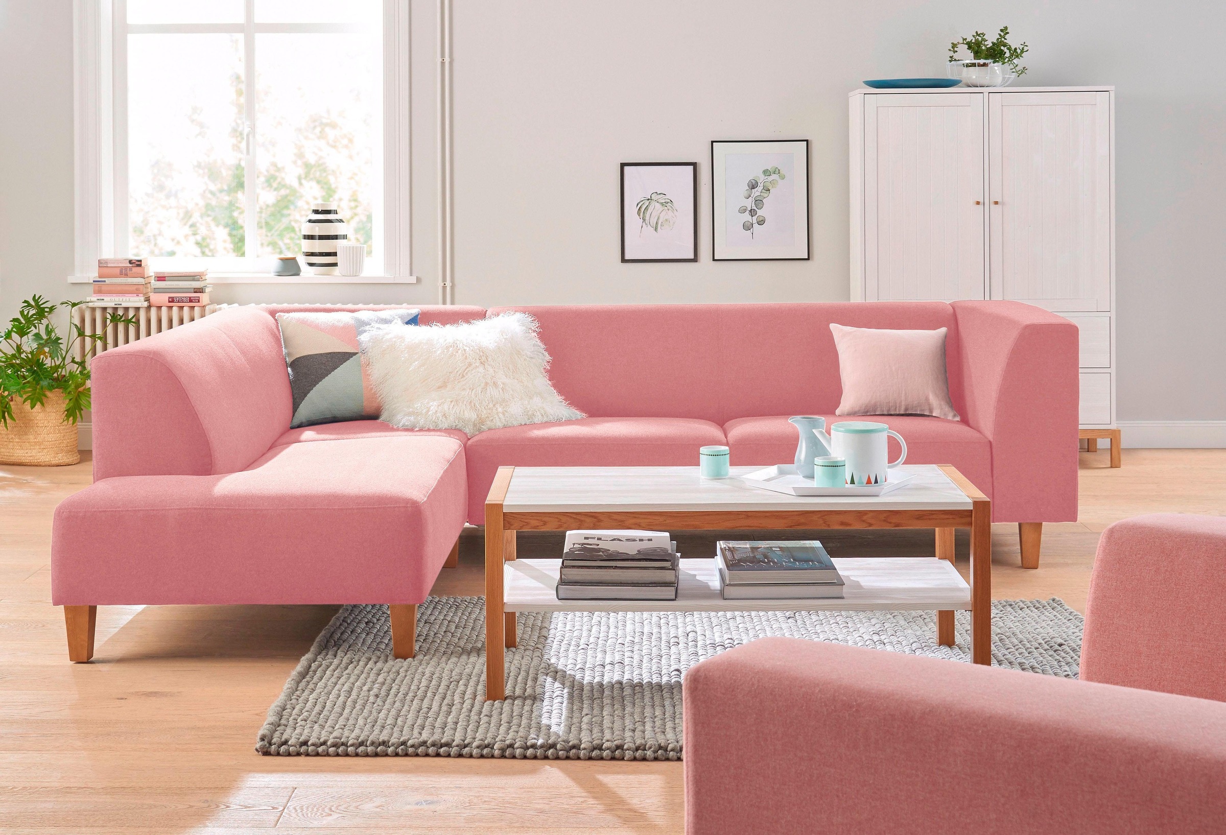 Image of andas Ecksofa »Diva«, auch Webstoff in Rautenoptik erhältlich bei Ackermann Versand Schweiz