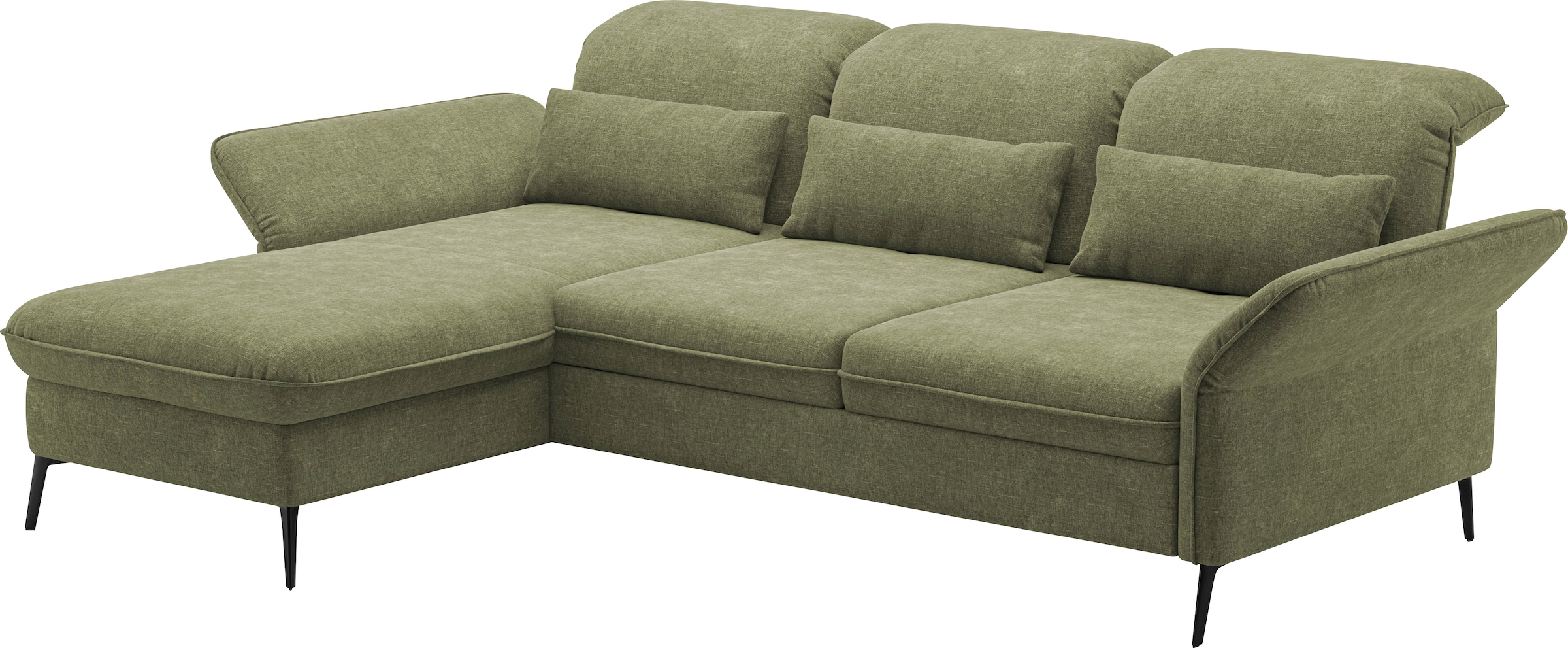 sit&more Ecksofa »Emely«, mit Sitztiefenverstellung optional mit Bettfunktion und Bettkasten