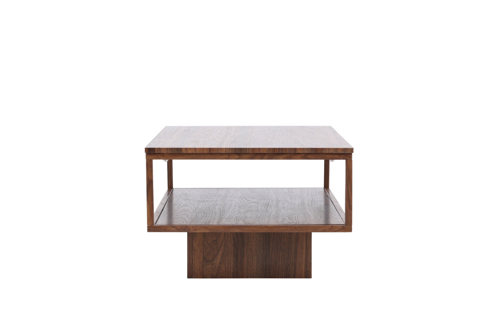 Venture Home Couchtisch »Maglehem, rechteckiger Couchtisch 130 × 60 cm in Walnussoptik« Sofatisch, MDF, Stahlgestell, Papierlaminat, rechteckig, modern