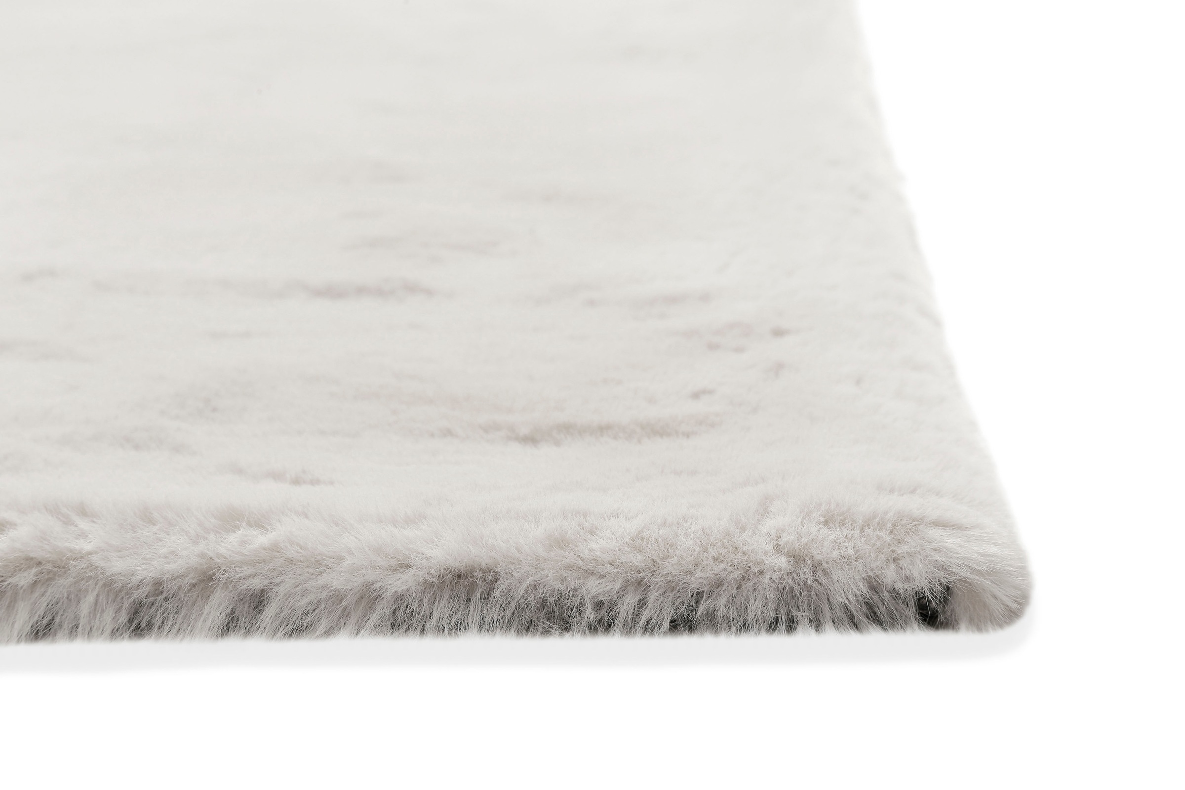 Wecon home Basics Hochflor-Teppich »Anna«, rechteckig, 25 mm Höhe, Wohnzimmer, Schlafzimmer, Felloptik, sehr weich und flauschig, Uni