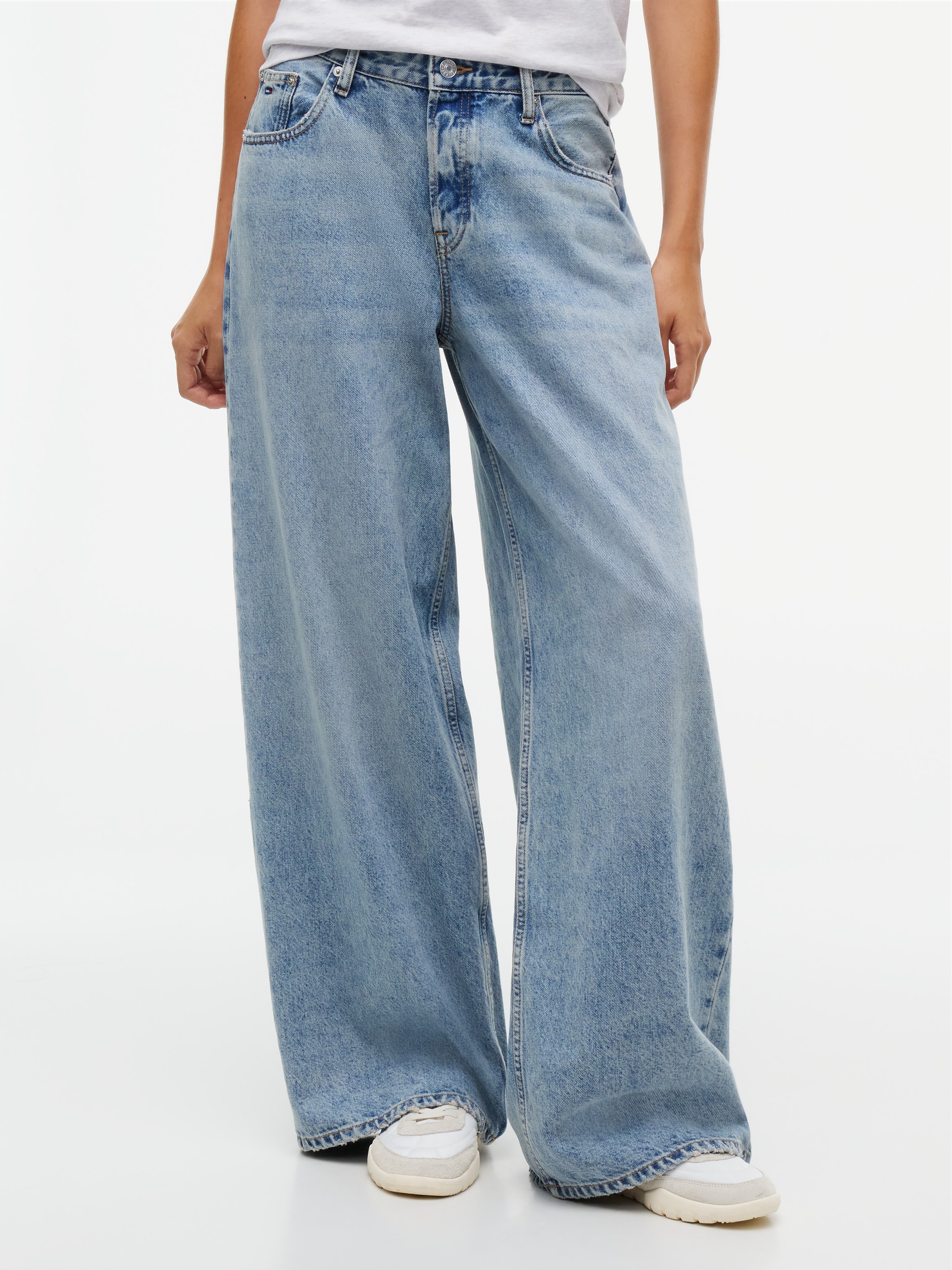 Image of Tommy Jeans Loose-fit-Jeans "DAISY LOW RISE LOOSE DJ5014" Baumwollmischung