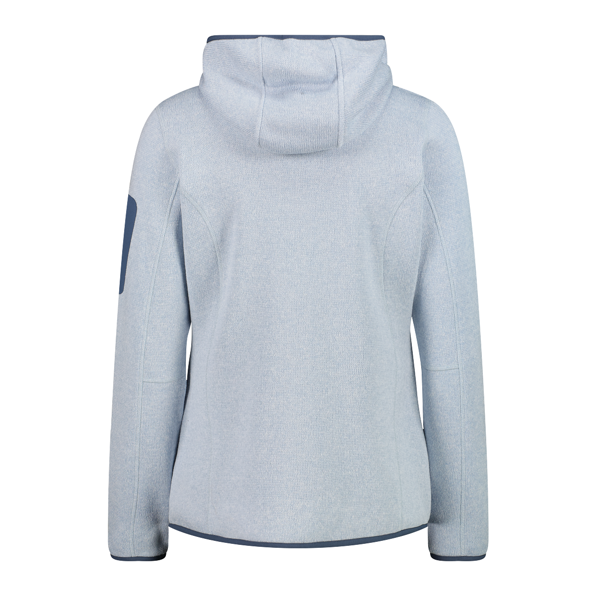 CMP Strickfleecejacke »KNITTED MELANGE HOODY WOMAN HOODY JACKET« mit Kapuze mit Reissverschlusstaschen, atmungsaktiv, schnell trocknend