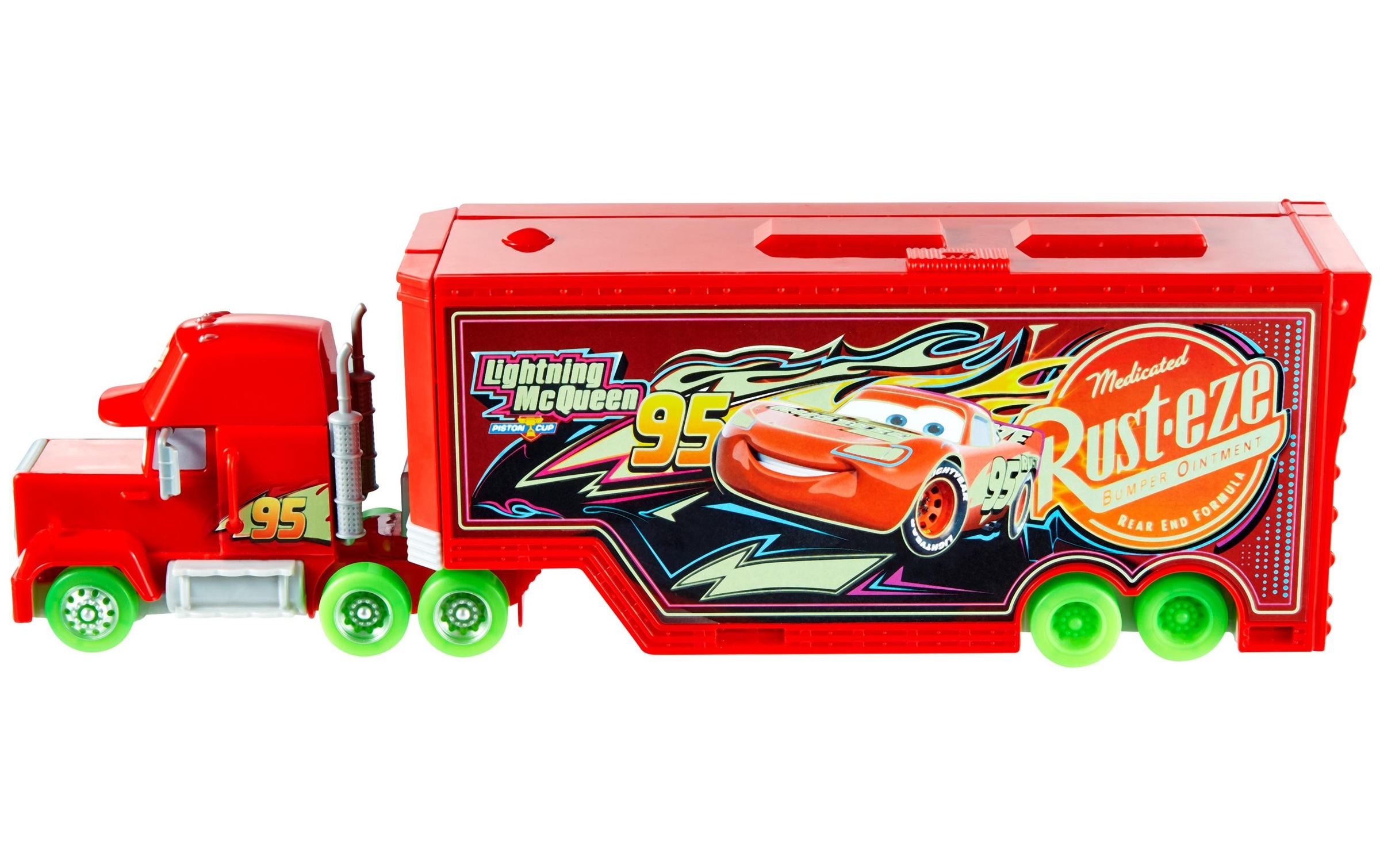 Mattel® Autorennbahn »Disney and Pixar Cars Glow Racer Mack Transporter Set«