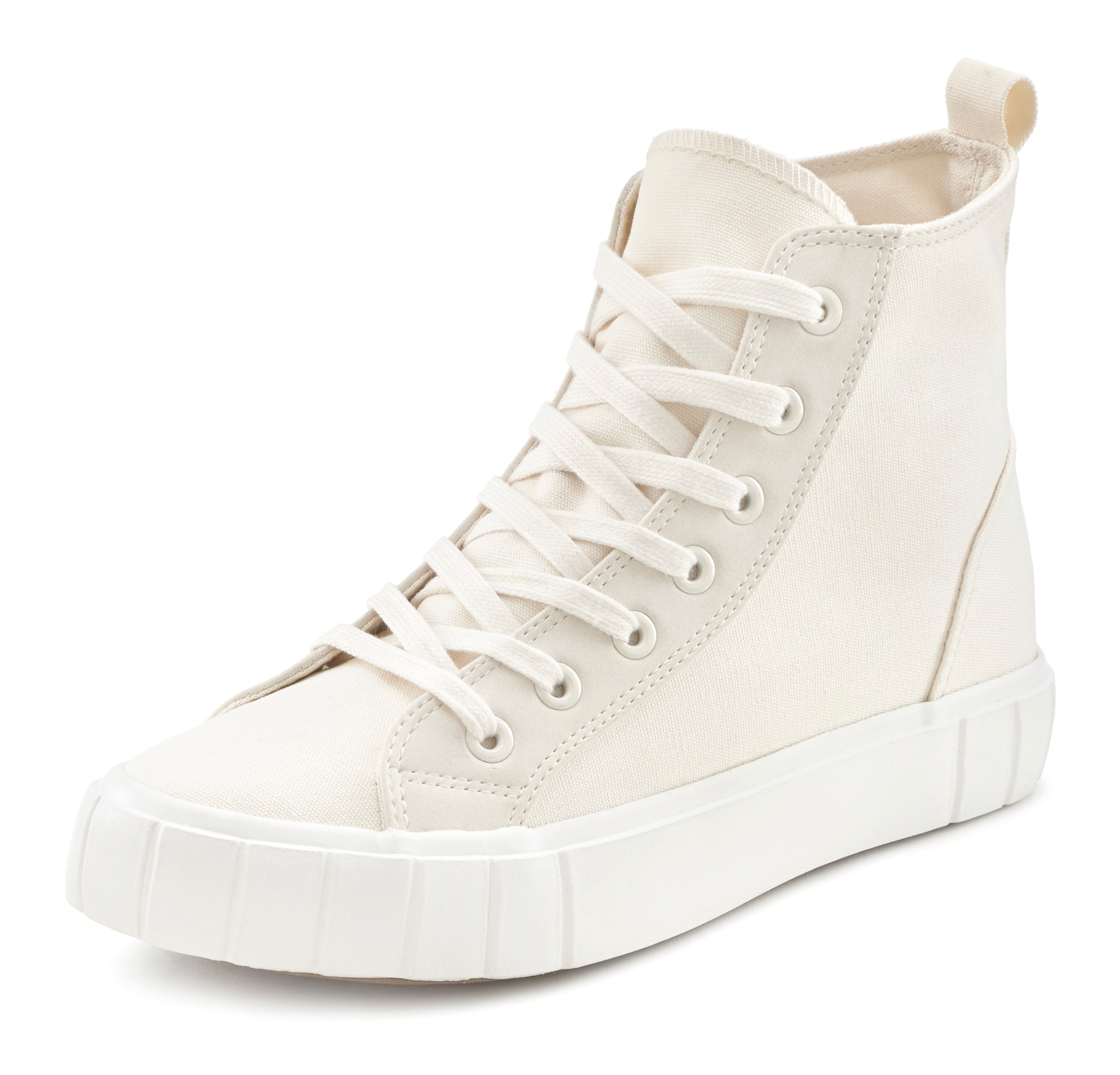 Image of Elbsand Sneaker, High Top Boots aus modischem Canvas mit kleiner Plateausohle vegan bei Ackermann Versand Schweiz
