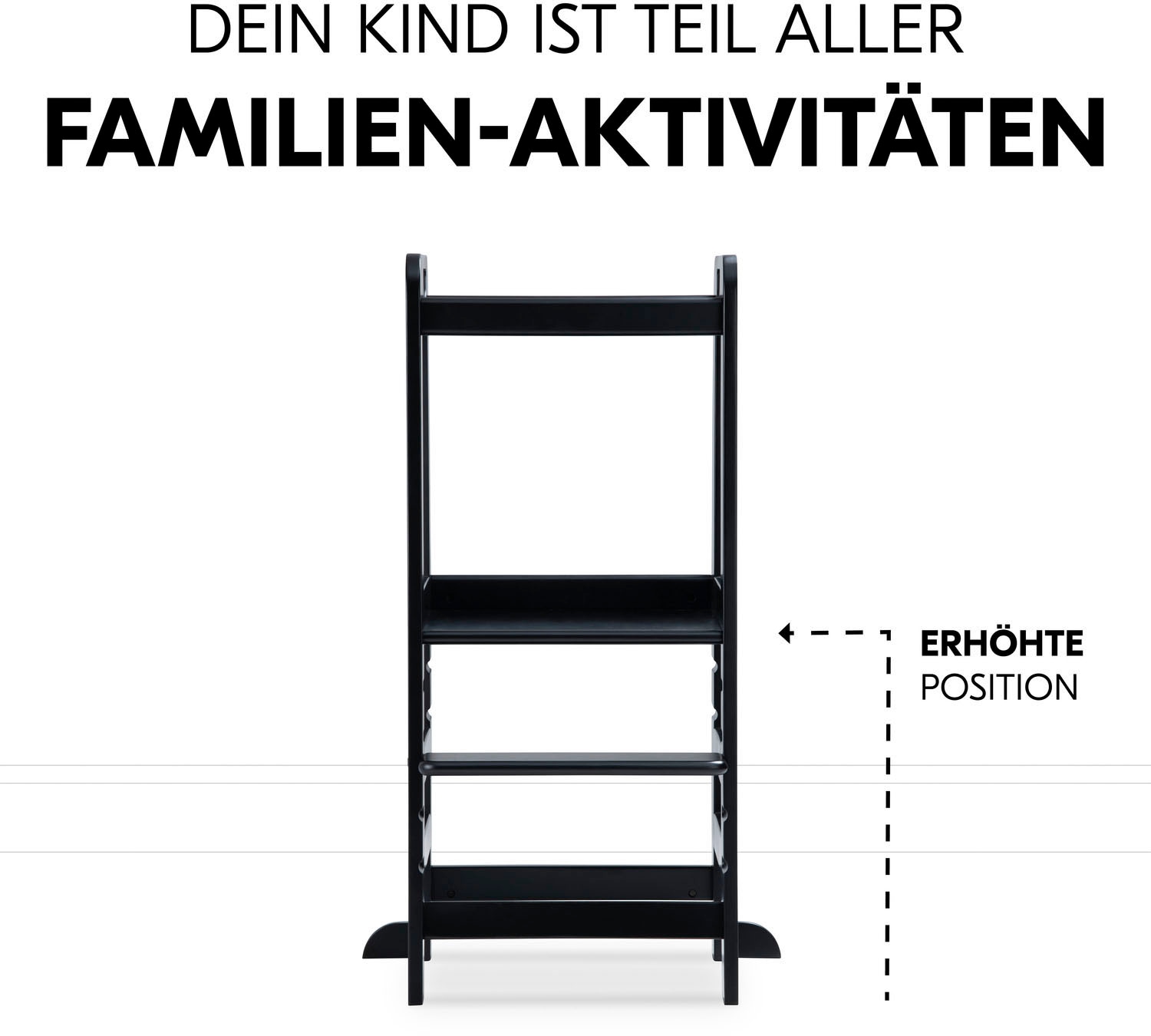 Hauck Assis-debout »Lernturm Learn N Explore, Black« () FSC® - schützt Wald