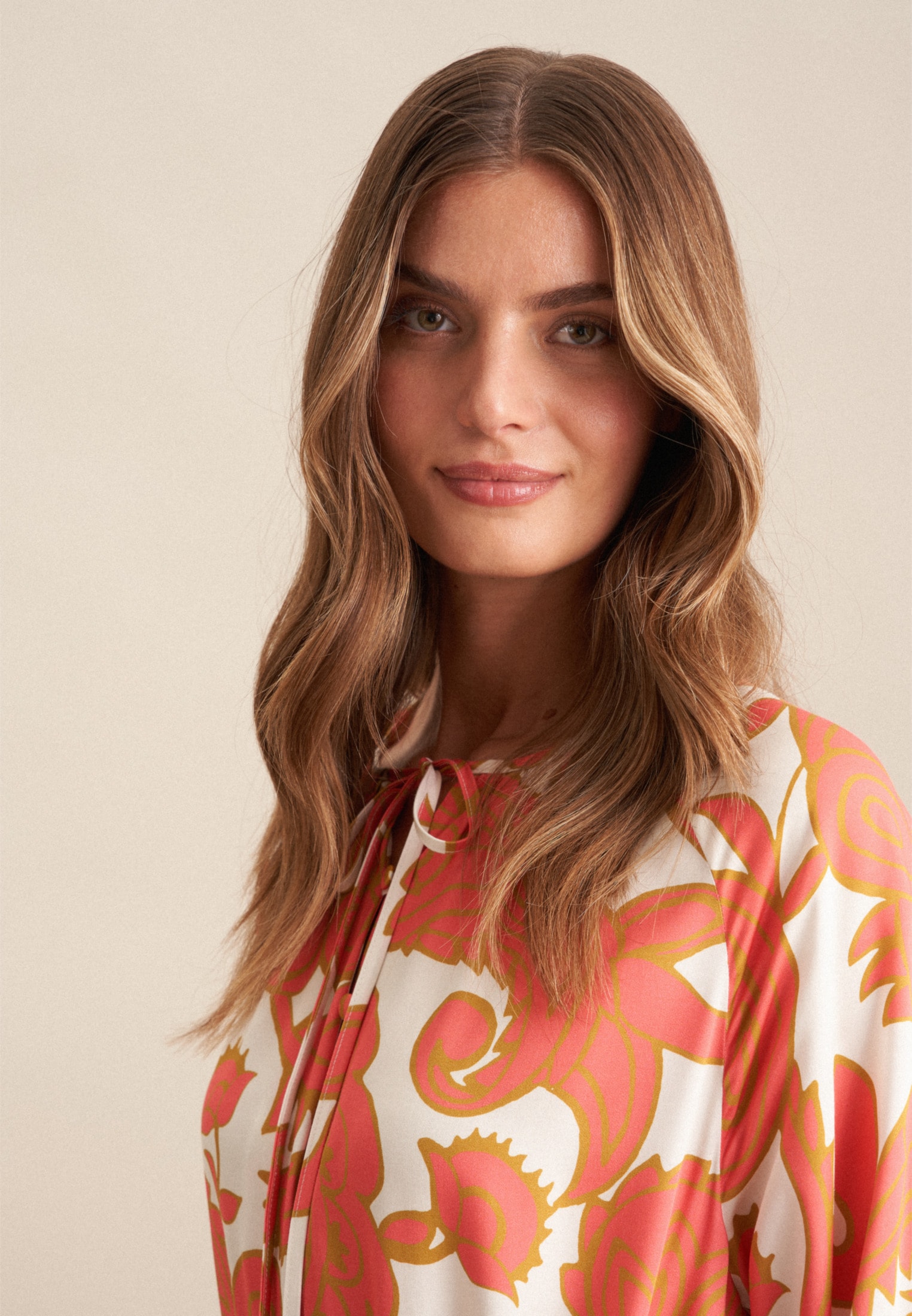 seidensticker Robe d'été »Schwarze Rose« 7/8 Rundhals Paisley