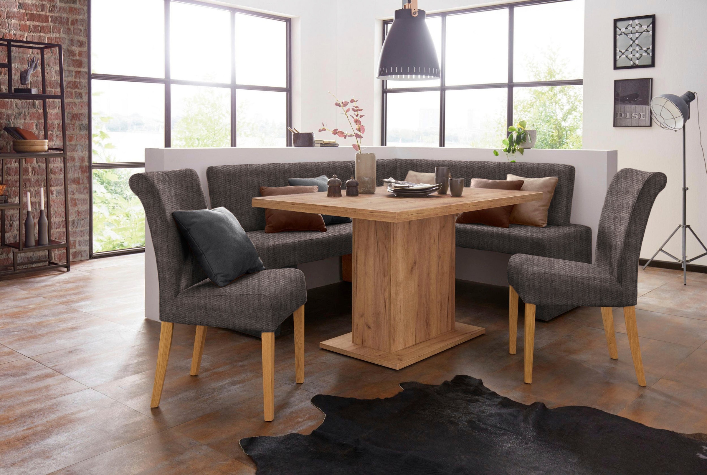 Home affaire Eckbank »Barcelona« In verschiedenen Stoffen und Farben