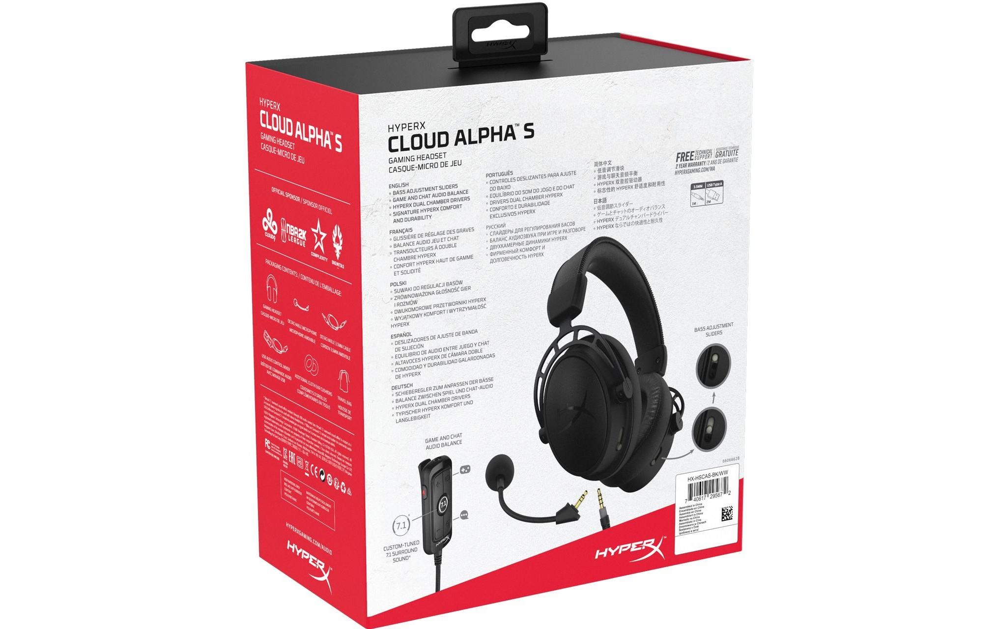 Headset »Cloud Alpha S Blk«