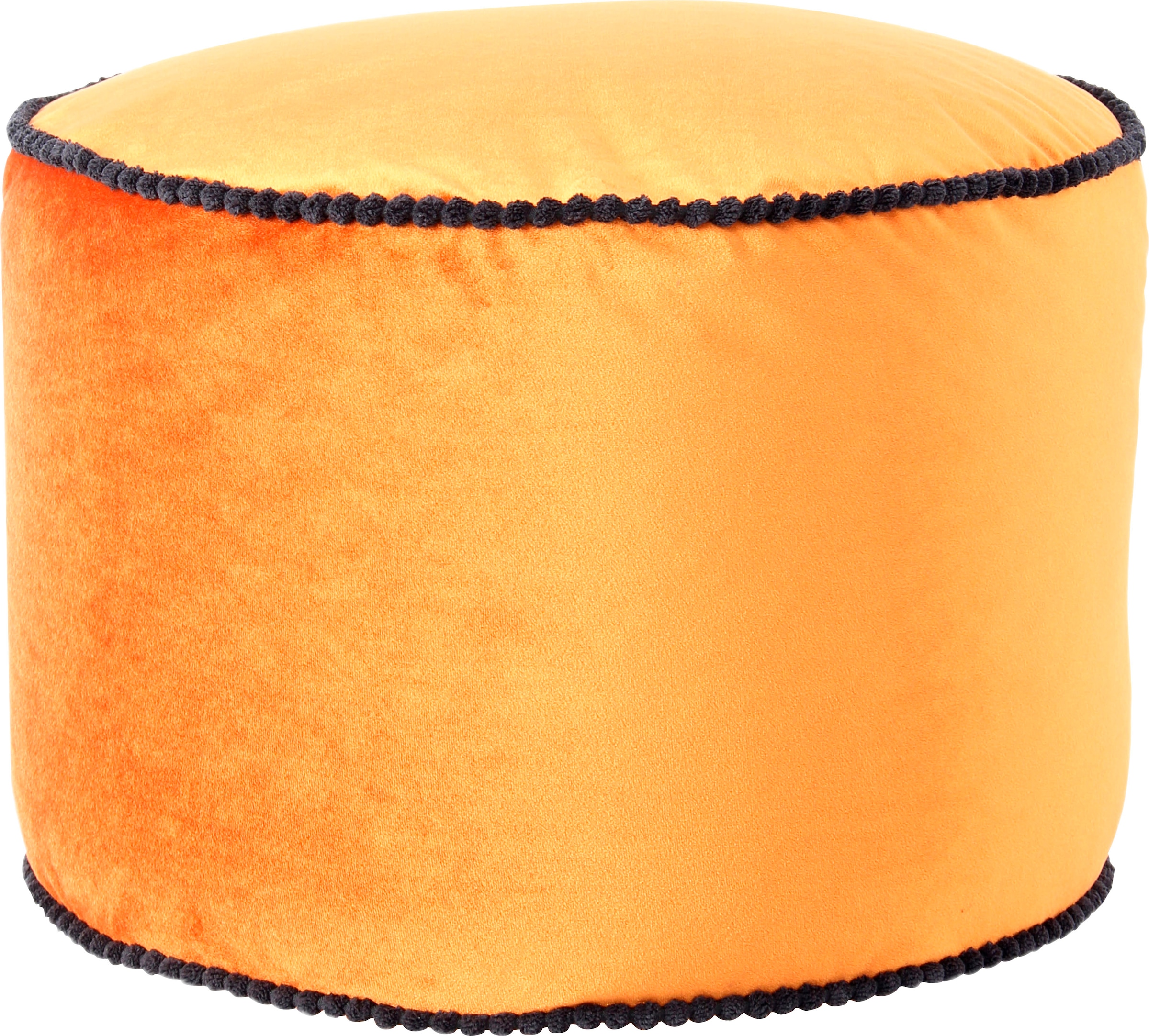 Kayoom Stauraumhocker »Pouf Taj Mahal 125, trendige samtige Oberfläche«, (1 St.), samtweich, farbig, modern, orientalisches Design