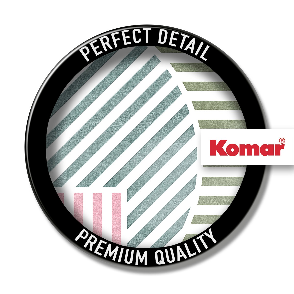 Komar Papier peint photo »Komar Vlies Fototapete - Jeux de Lignes Bonbon - Grösse 300 x 250 cm« imprimé