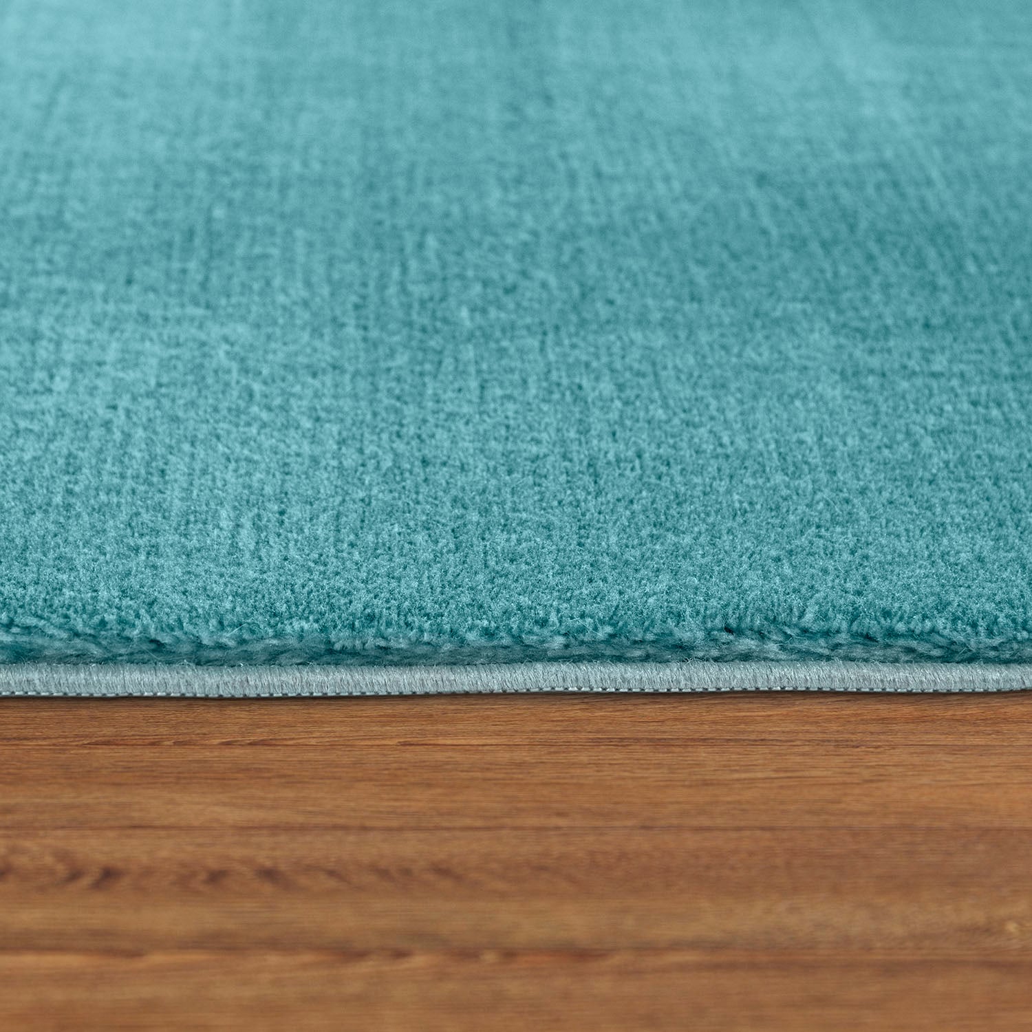 Paco Home Teppich »Cadiz 630«, rund, 14 mm Höhe, Kurzflor, Uni-Farben, besonders weich, waschbar, Wohnzimmer