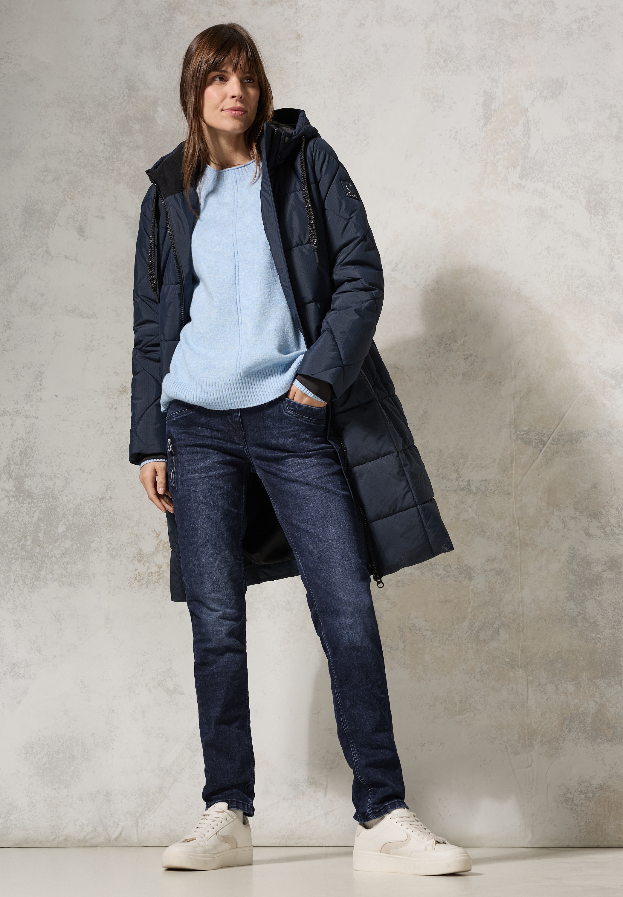 Cecil Slim-fit-Jeans »Style Toronto«, mit Reissverschlussdetail
