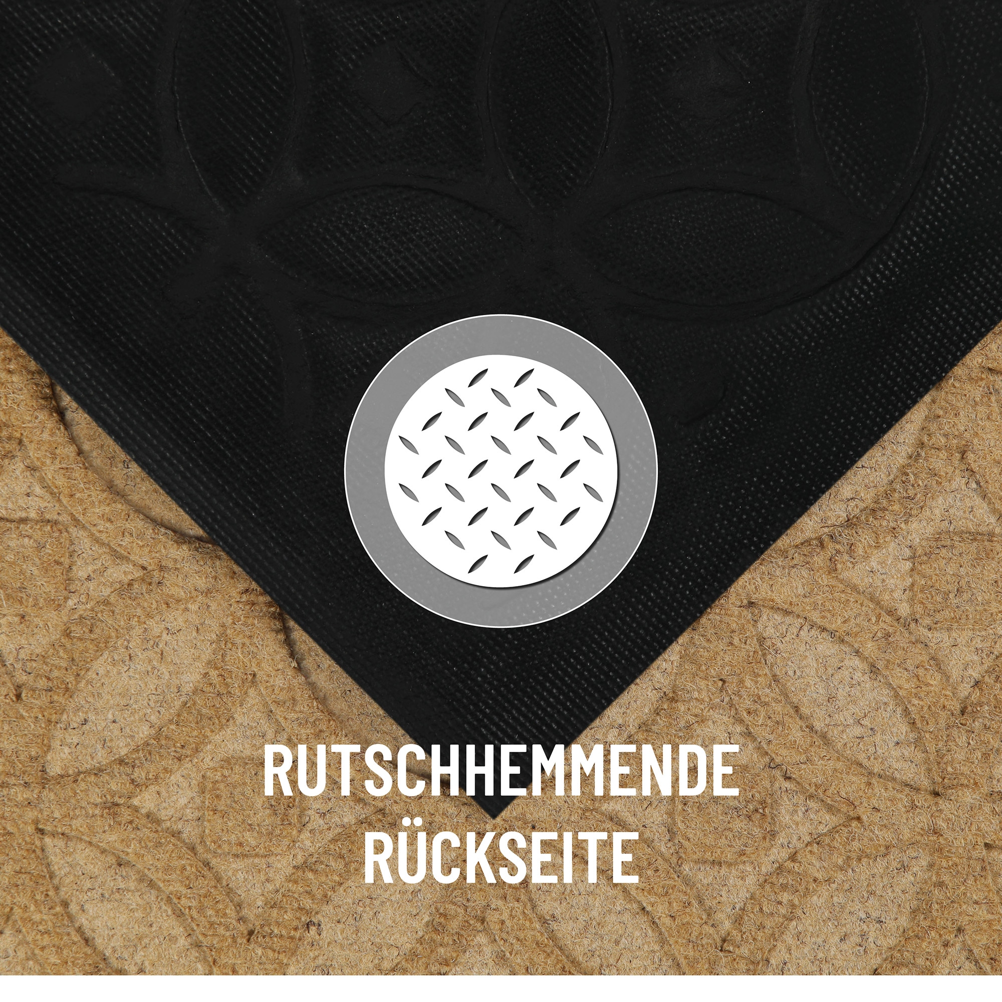 Wecon home Fussmatte »Midnight Mosaic«, rechteckig, 4 mm Höhe, pflegeleicht, rutschfest, Ornamente, Innen & Aussen, Schmutzfangmatte