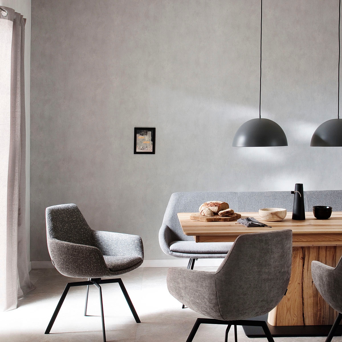 Image of SCHÖNER WOHNEN-Kollektion Vorhang "Option" verdeckte Schlaufen 1 Stk. tlg. HxB: 250x130, Blickdicht
