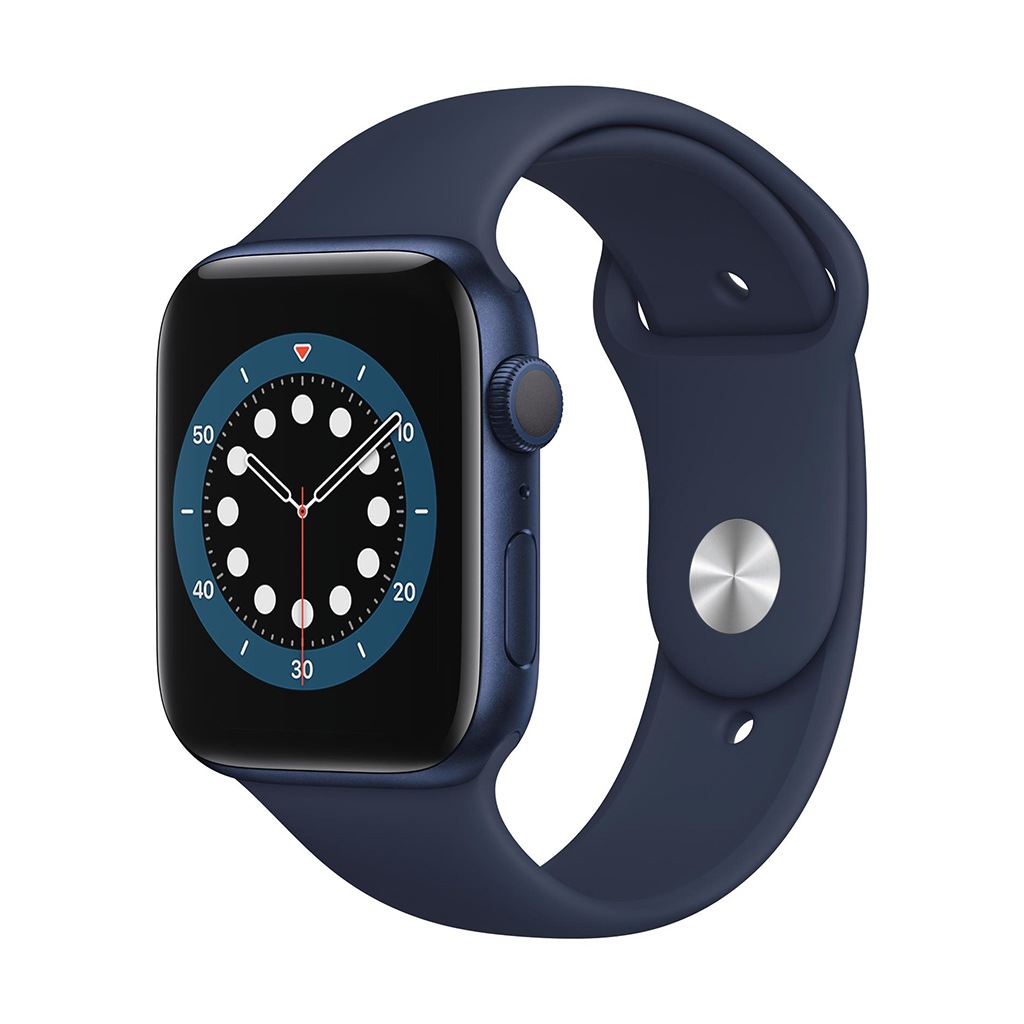 Image of Apple Smartwatch »Serie 6, GPS, 44 mm Aluminium-Gehäuse mit Sportarmband«, (Watch OS M00J3FD/A) bei Ackermann Versand Schweiz