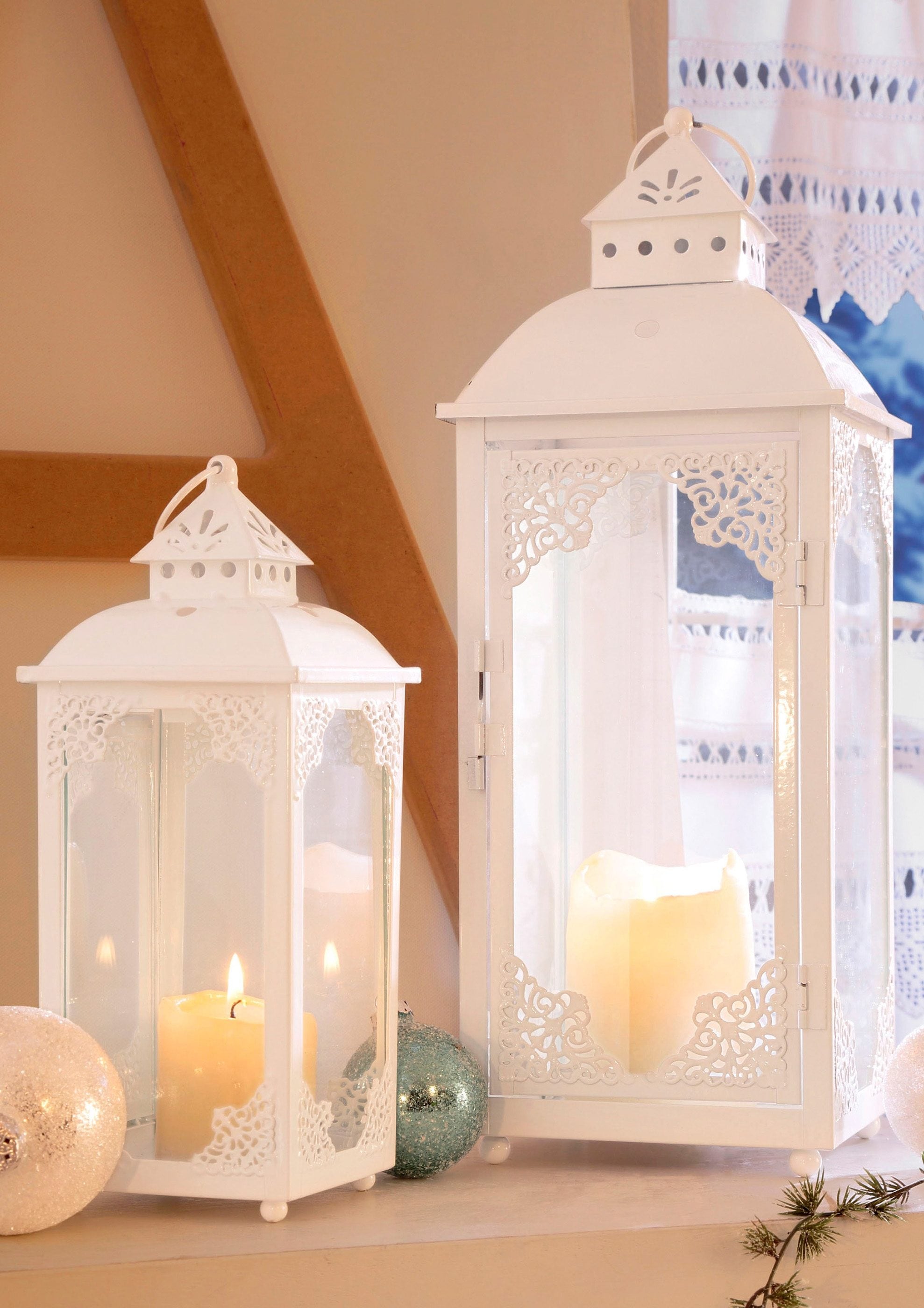 Ornamenten auf Home filigranen »Weihnachtsdeko«, ♕ versandkostenfrei St.), 2 Kerzenlaterne (Set, mit affaire