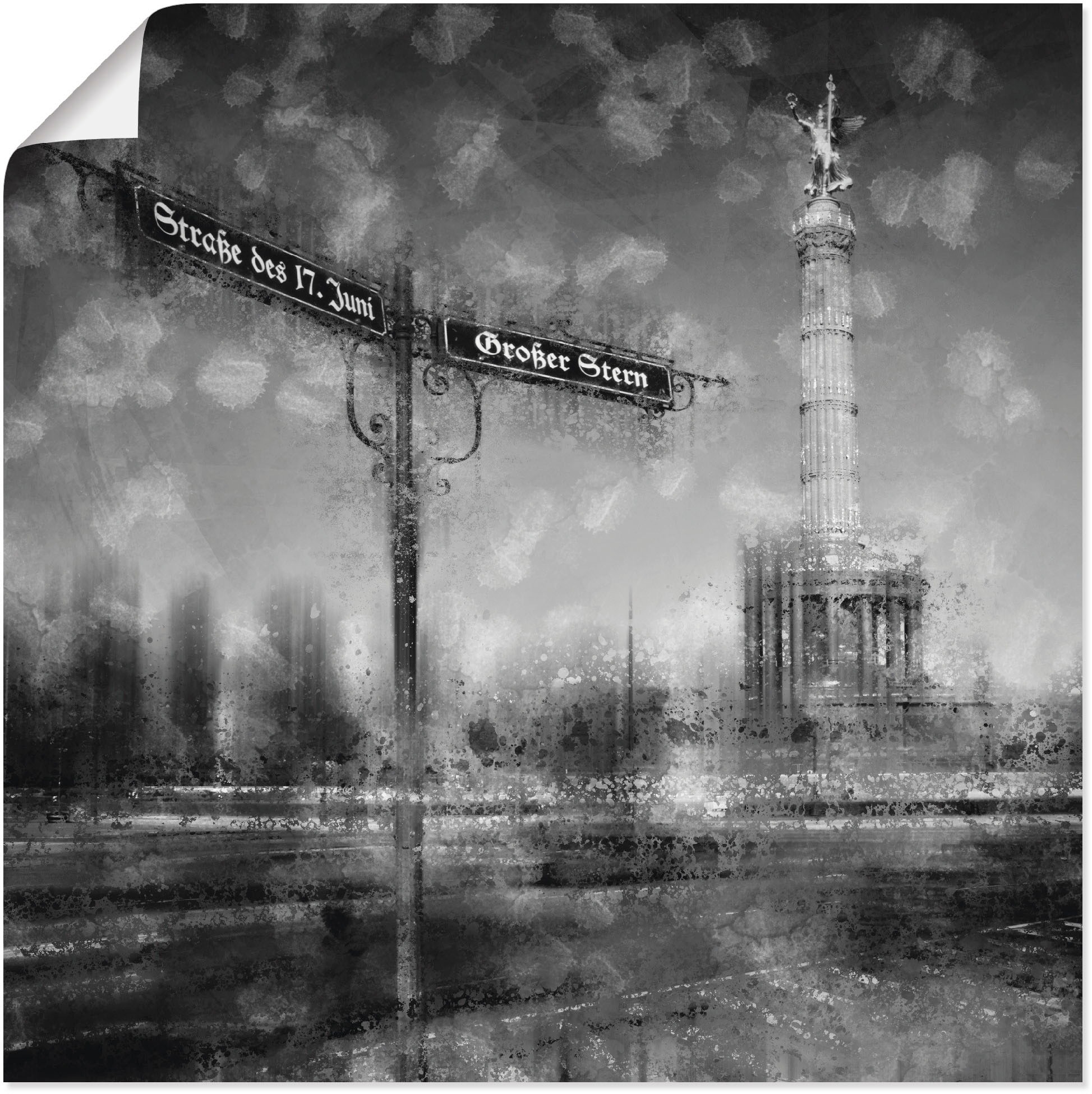 Image of Artland Wandbild »Berlin Siegessäule I«, Gebäude, (1 St.), in vielen Grössen & Produktarten - Alubild / Outdoorbild für den Aussenbereich, Leinwandbild, Poster, Wandaufkleber / Wandtattoo auch für Badezimmer geeignet bei Ackermann Versand Schweiz