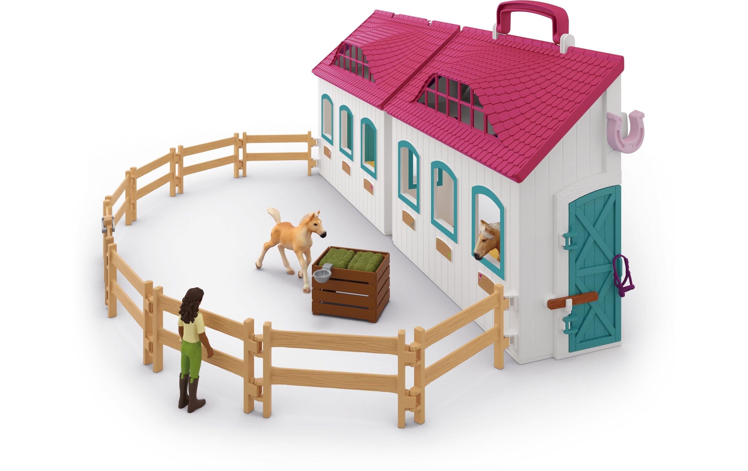 Schleich® Spielfigur »Horse Club Offenstall Kleines Hufeisen«