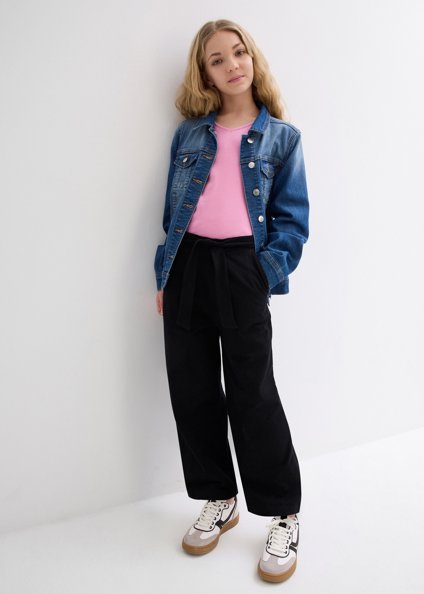 bonprix Jupe-culotte  aus Jersey, mit Elastikbund, weite Beine, Regular Fit