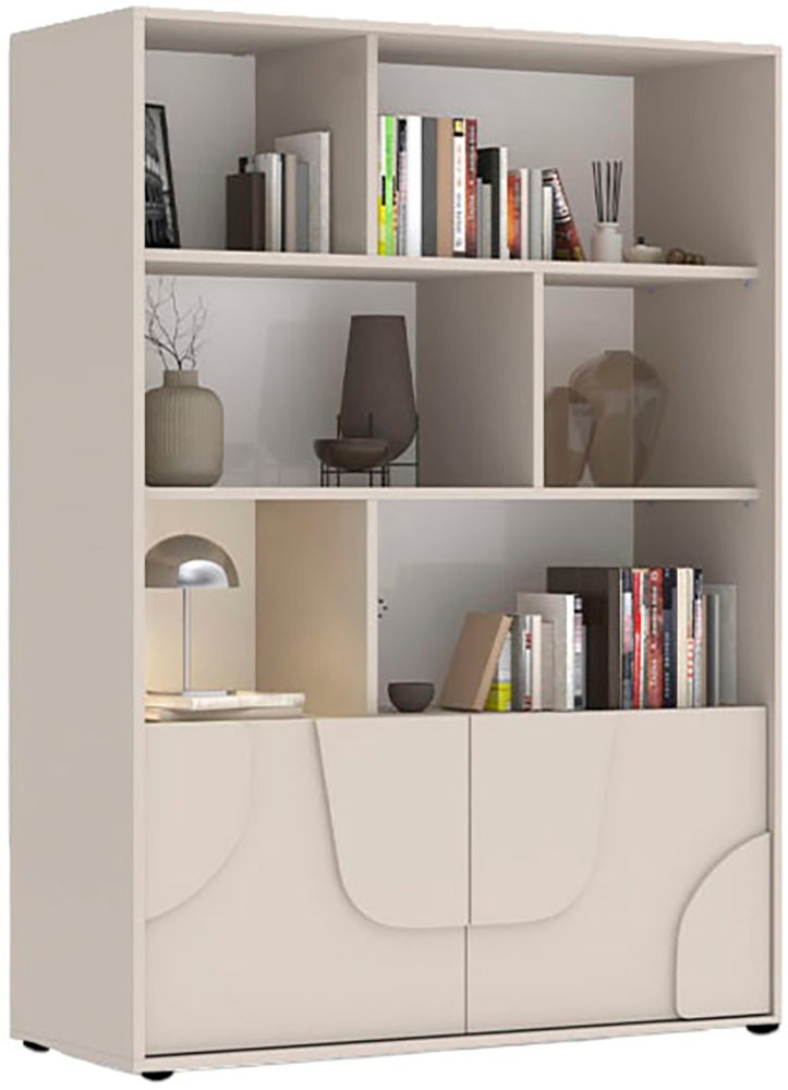 Image of GOODproduct Highboard "Stone" 3D-Design, Stauraum dekorativ & praktisch, Füsse wählbar